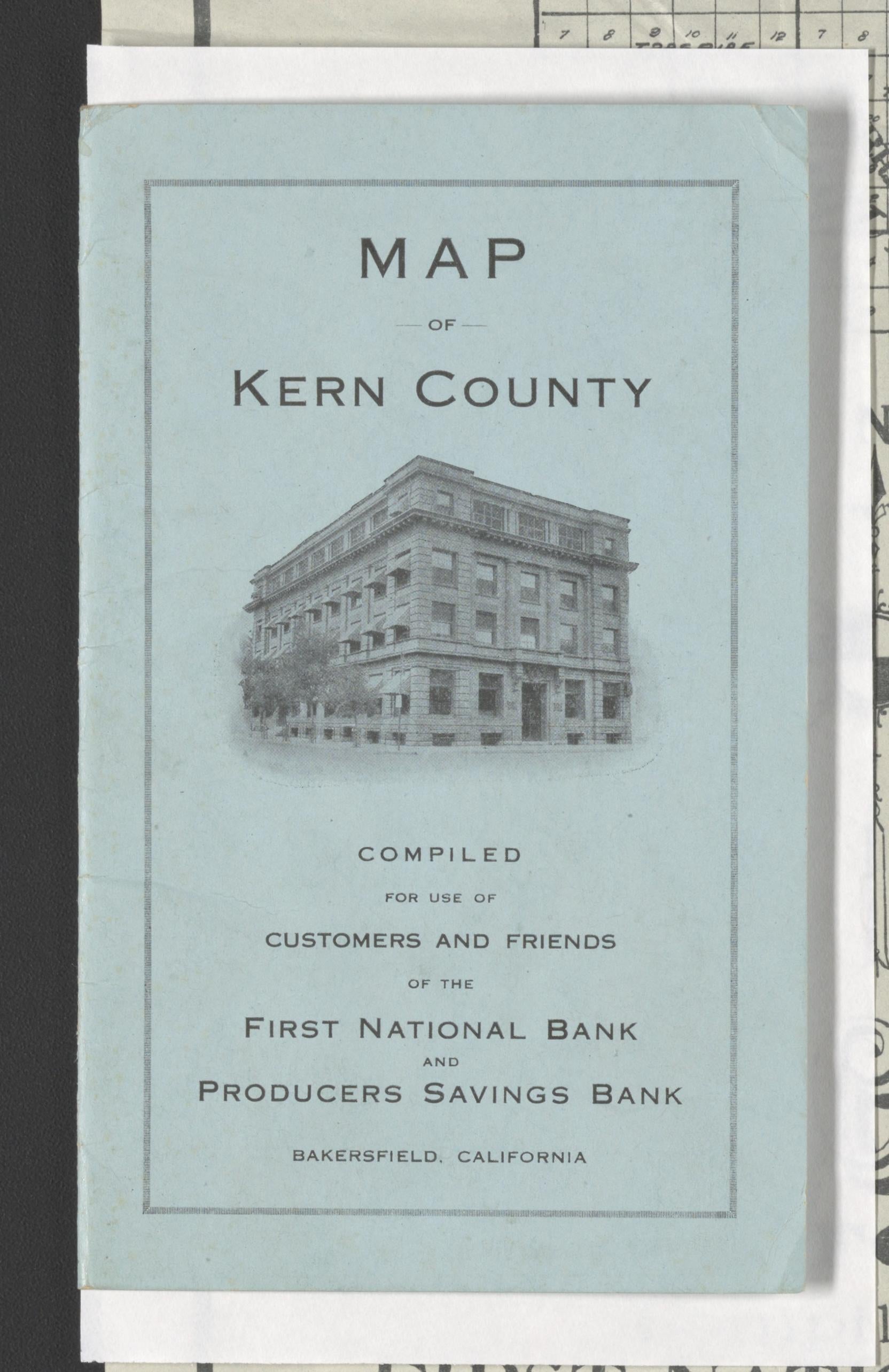 CA Drawer 145, Folder 12, Item 04 (Back) from Maps of California--counties Kern 1902-1937 by Relic Map Company