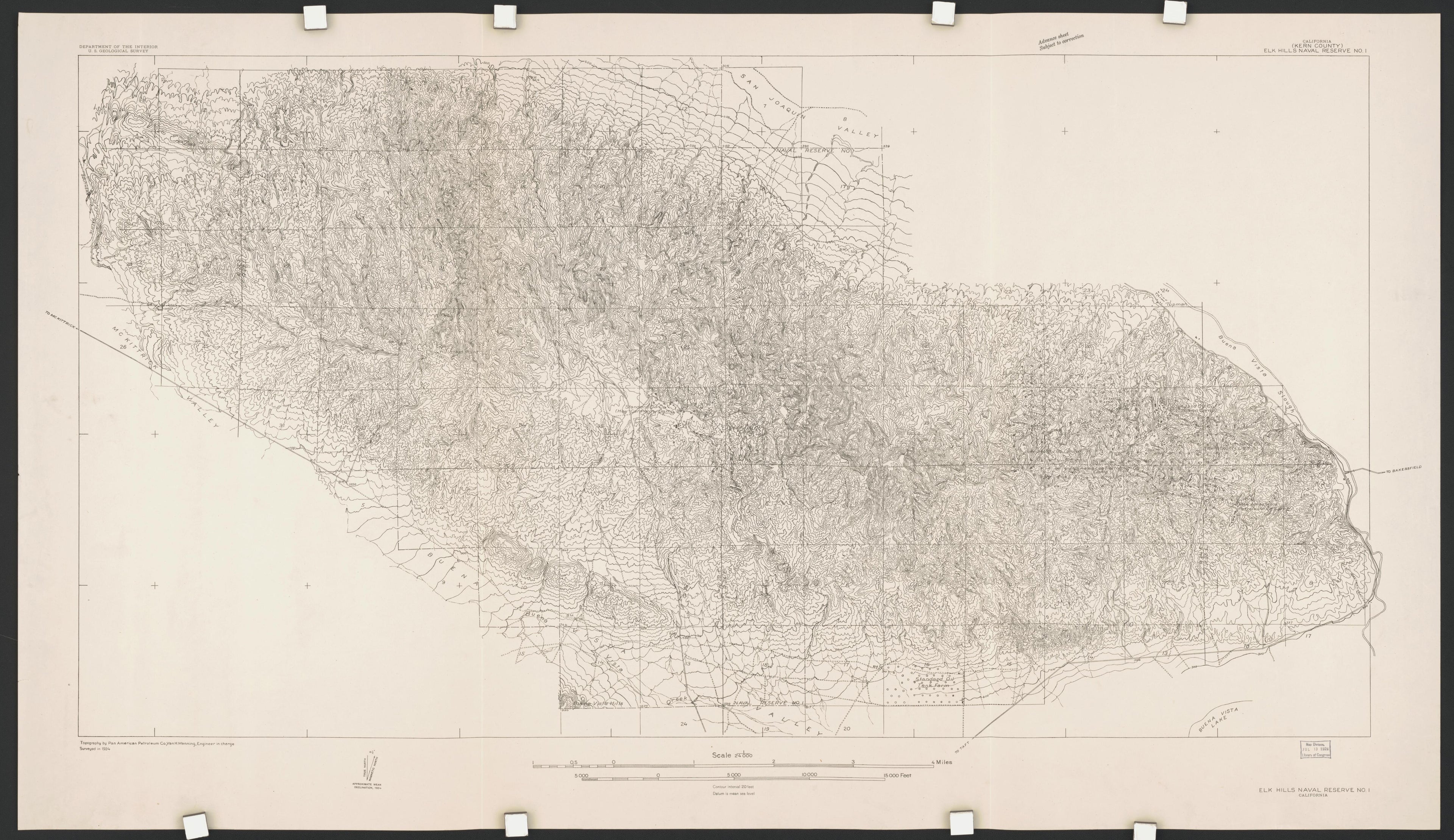 CA Drawer 145, Folder 18, Item 01 from Maps of California--counties Kern 1902-1937 by Relic Map Company