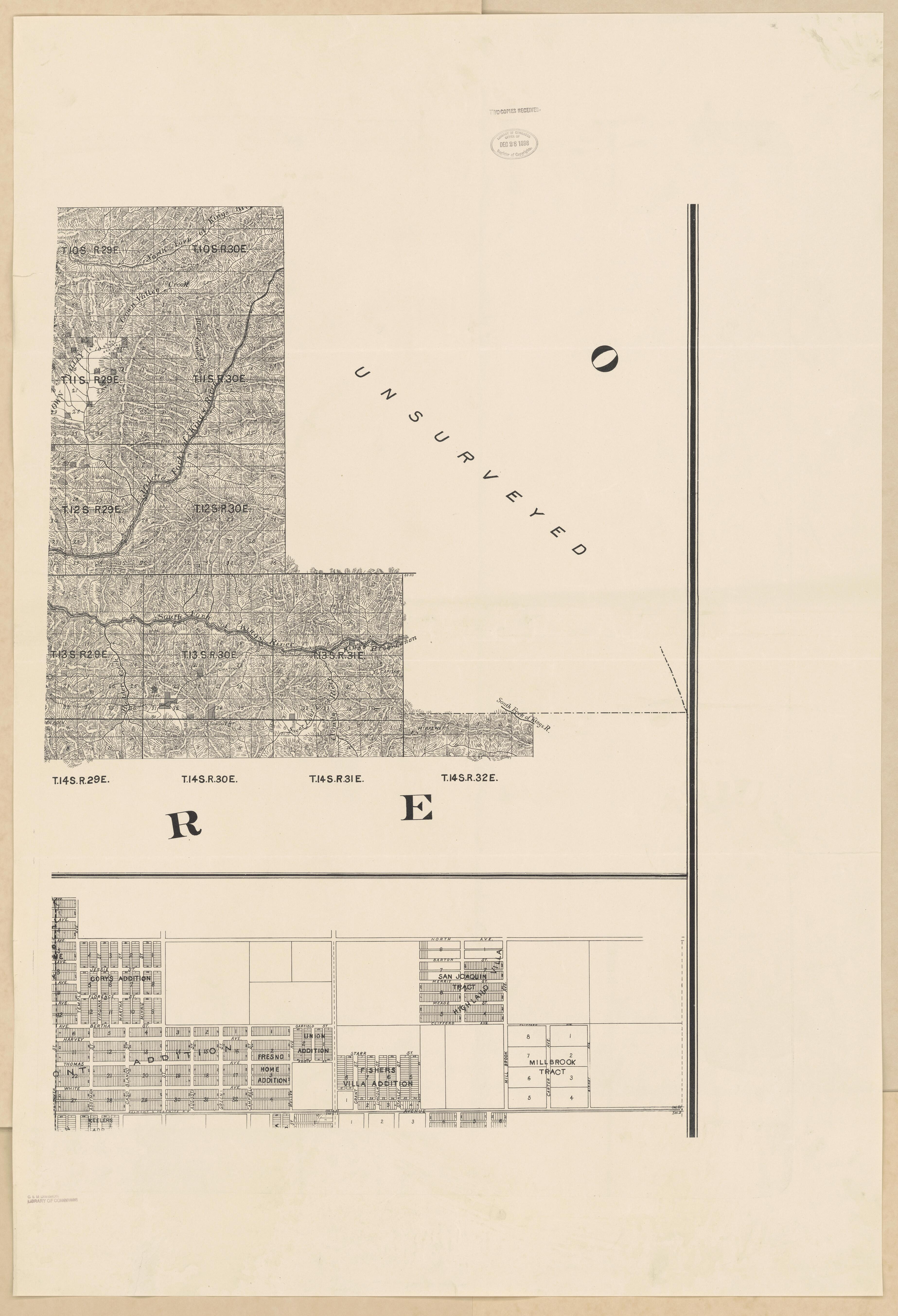 CA Drawer 133, Folder 07, Item 04 from Maps of California--counties Fresno to 1913 1856 by Relic Map Company