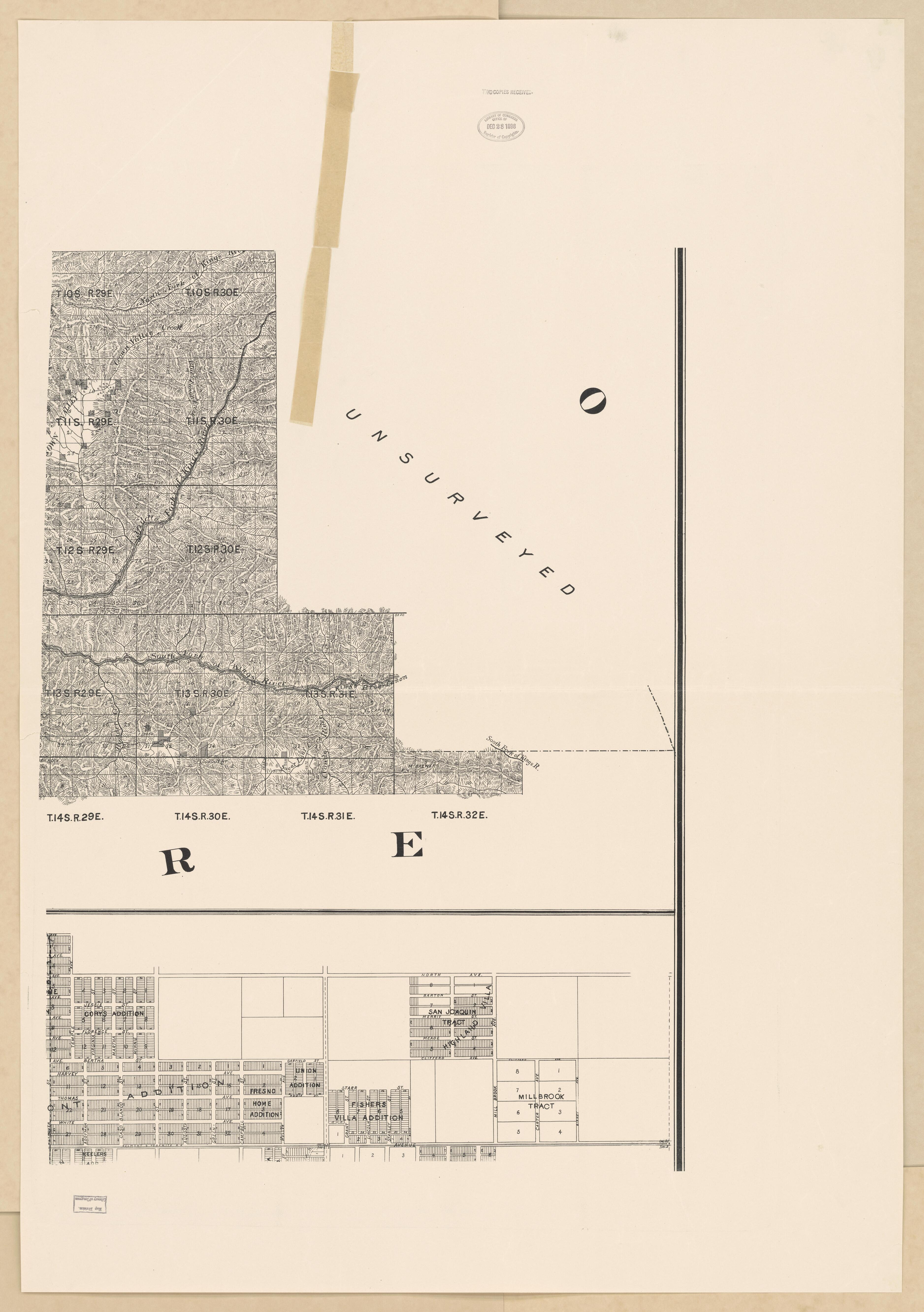 CA Drawer 133, Folder 09, Item 03 from Maps of California--counties Fresno to 1913 1856 by Relic Map Company