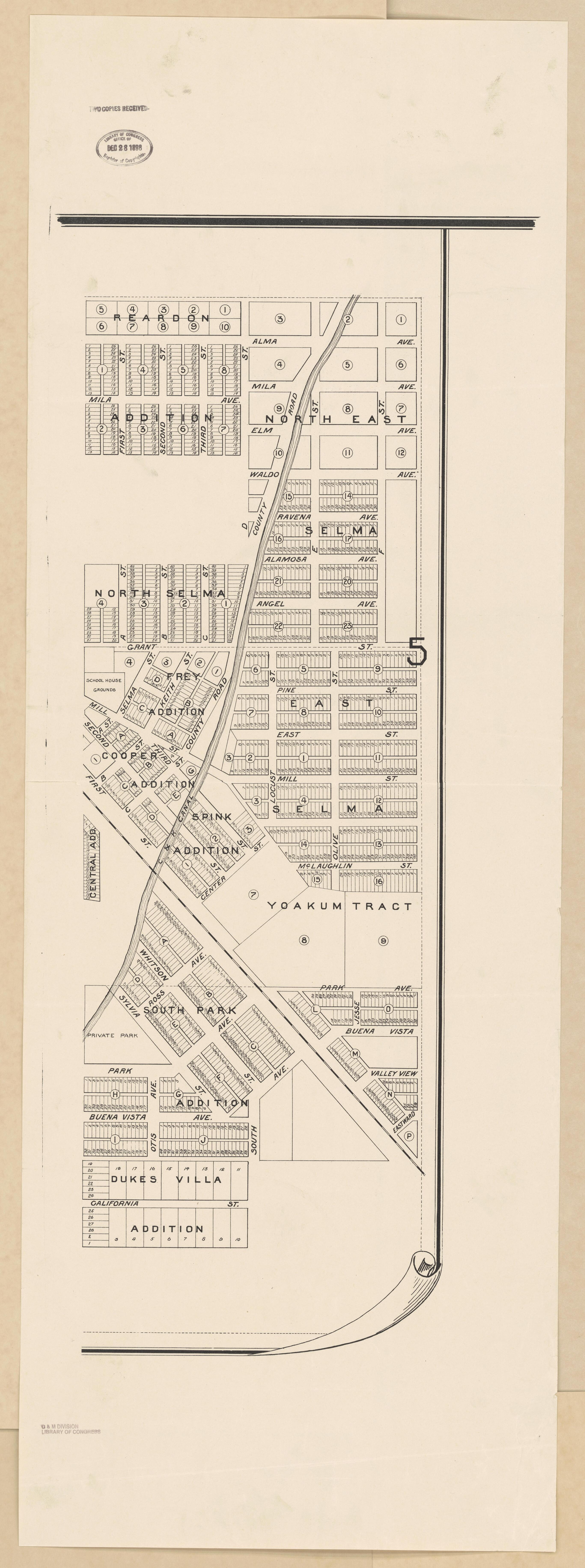 CA Drawer 133, Folder 06, Item 02 from Maps of California--counties Fresno to 1913 1856 by Relic Map Company