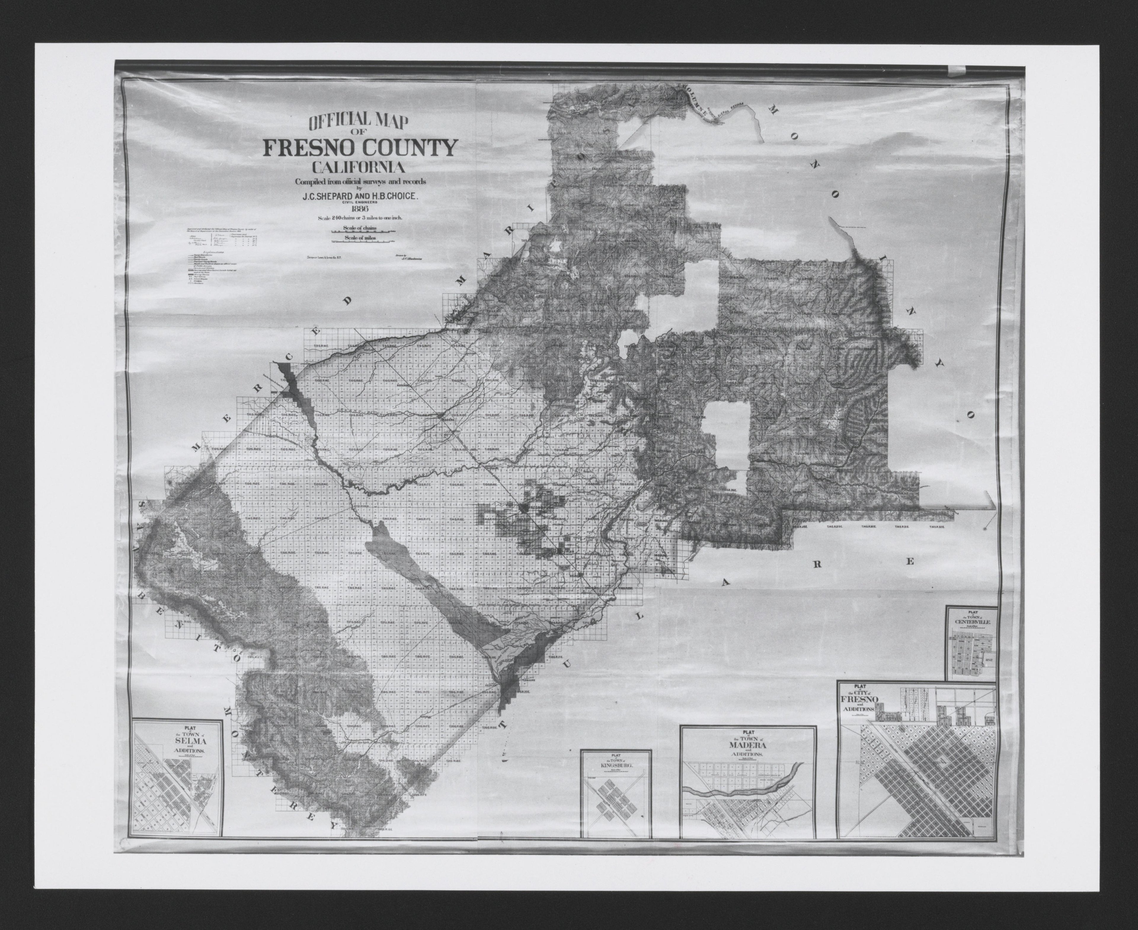 CA Drawer 133, Folder 03, Item 01 from Maps of California--counties Fresno to 1913 1856 by Relic Map Company