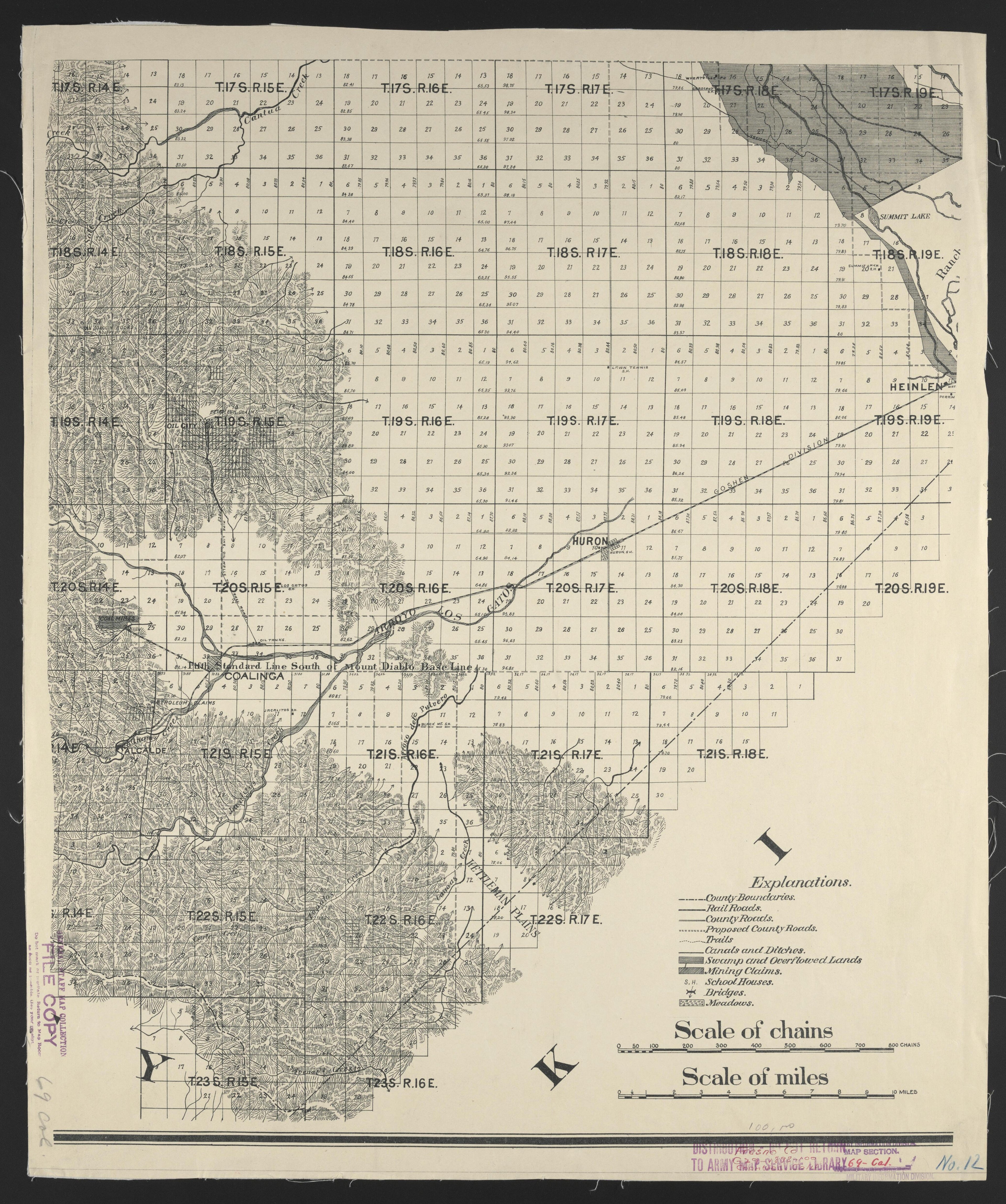 CA Drawer 133, Folder 05, Item 11 from Maps of California--counties Fresno to 1913 1856 by Relic Map Company