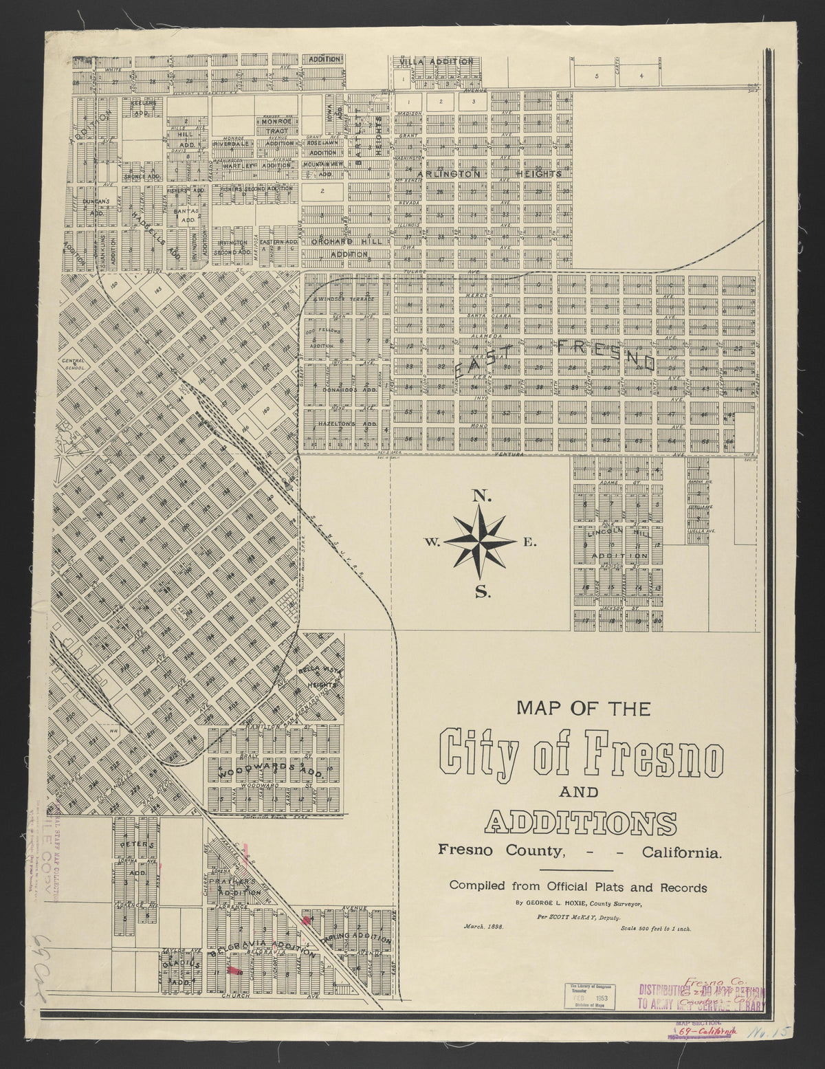 CA Drawer 133, Folder 05, Item 15 from Maps of California--counties Fresno to 1913 1856 by Relic Map Company