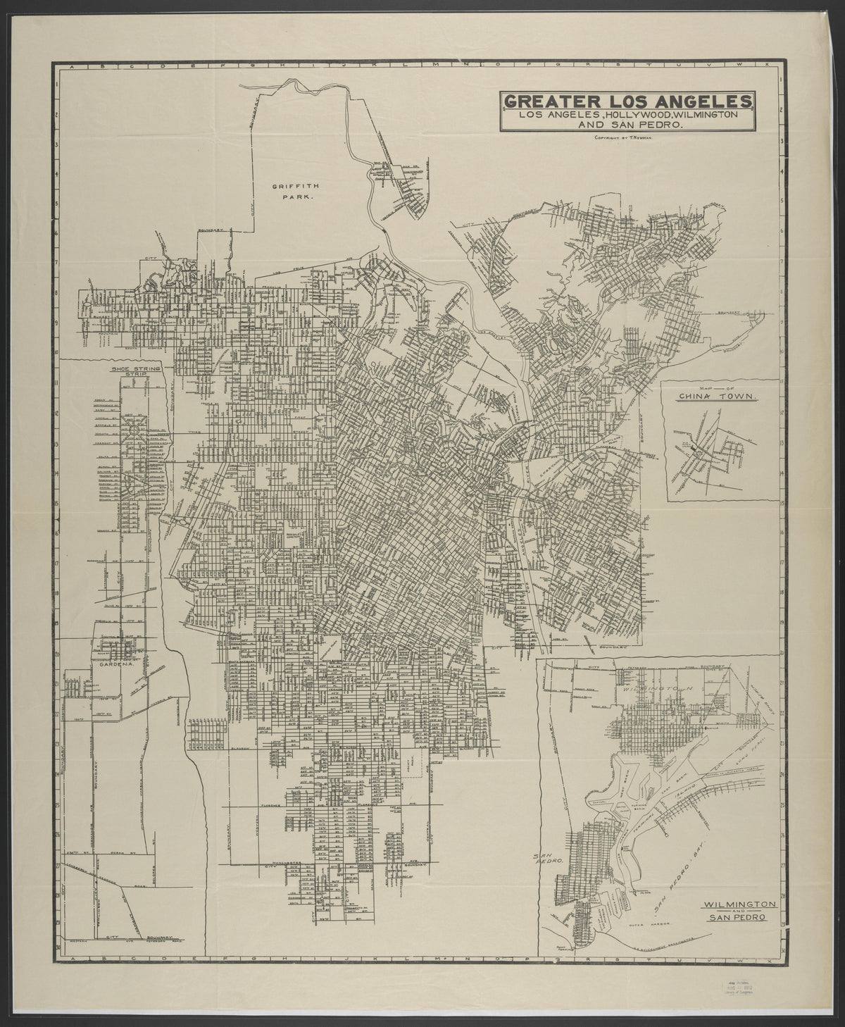 CA Drawer 152, Folder 05, Item 01 from Maps of California--counties Los Angeles 1911-1922 by Relic Map Company