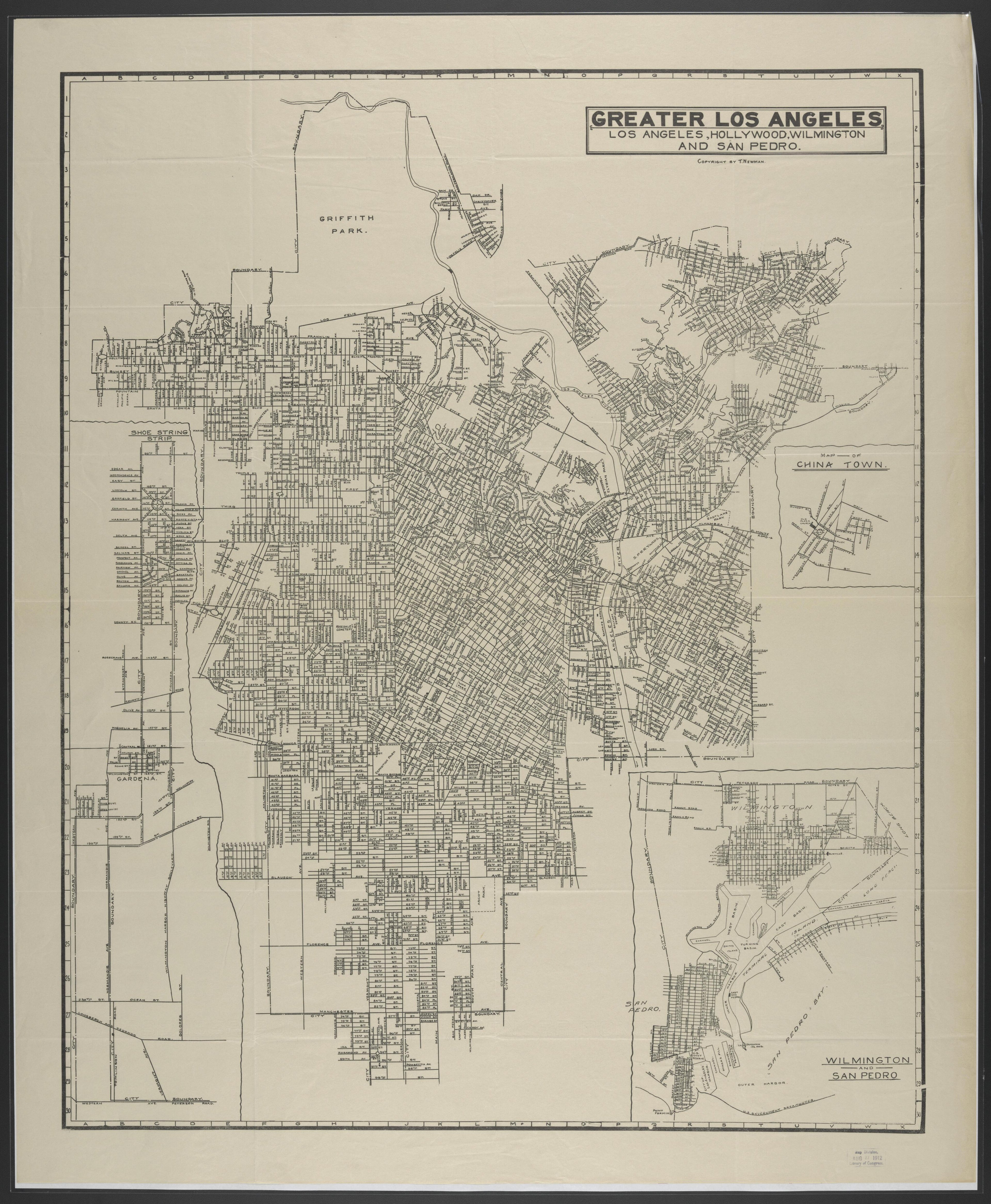 This old map of California, Los Angeles County, was created by in 1911