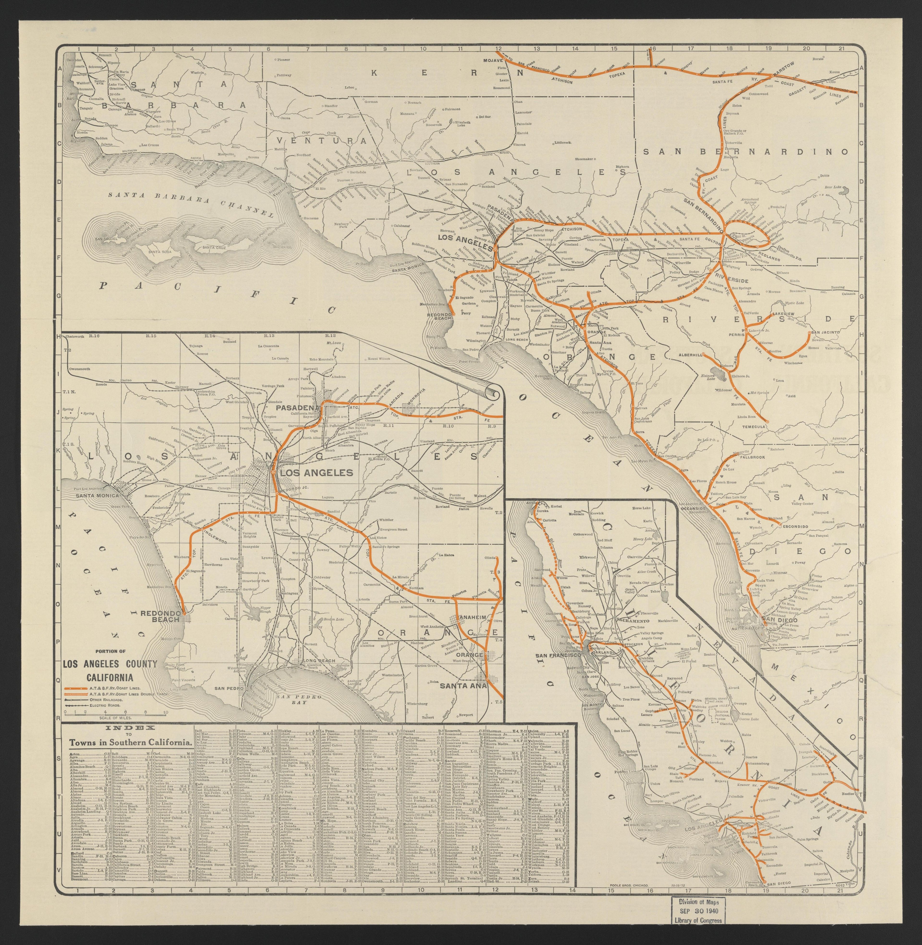 This old map of California, Los Angeles County, was created by in 1911