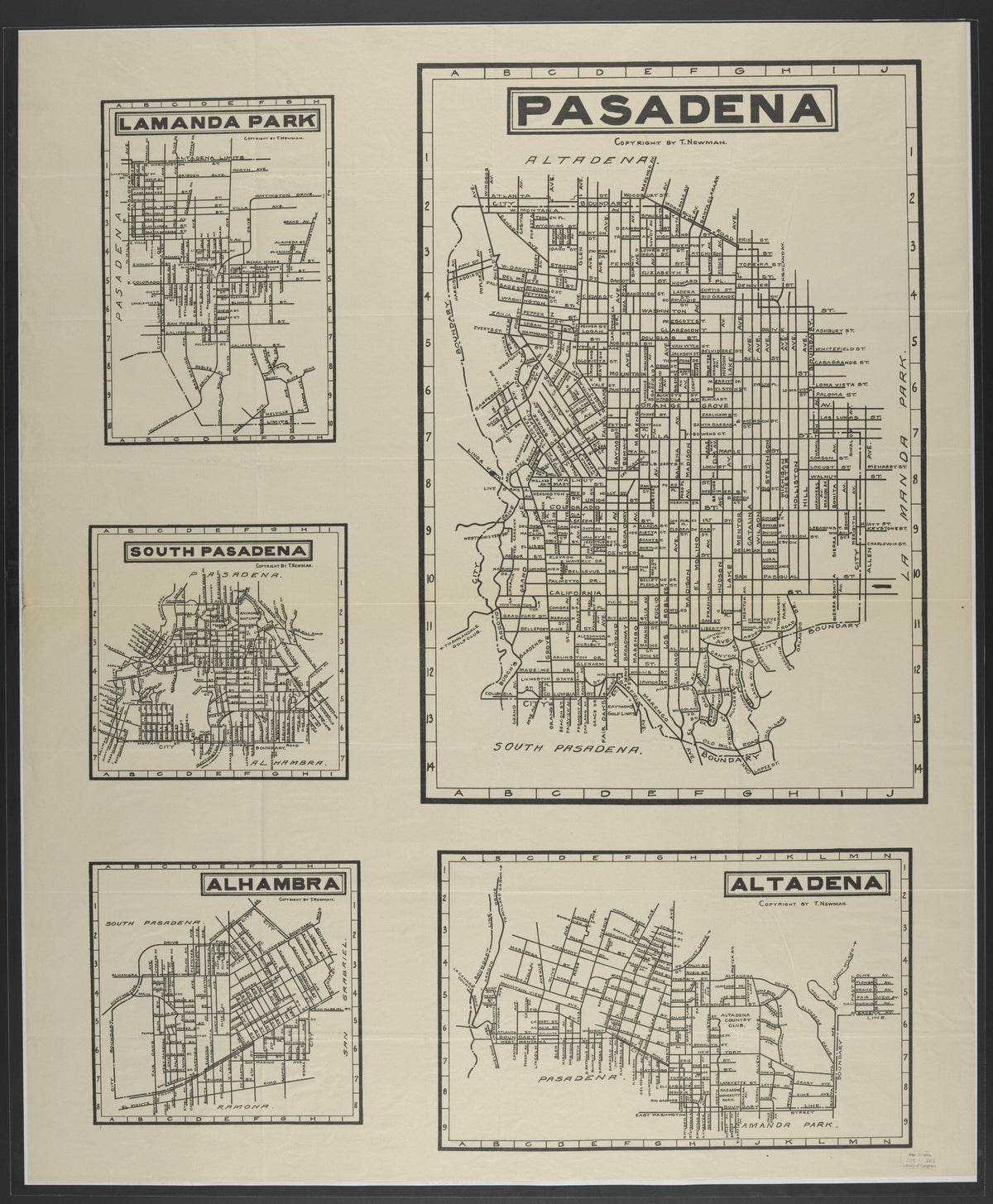 CA Drawer 152, Folder 05, Item 05 from Maps of California--counties Los Angeles 1911-1922 by Relic Map Company
