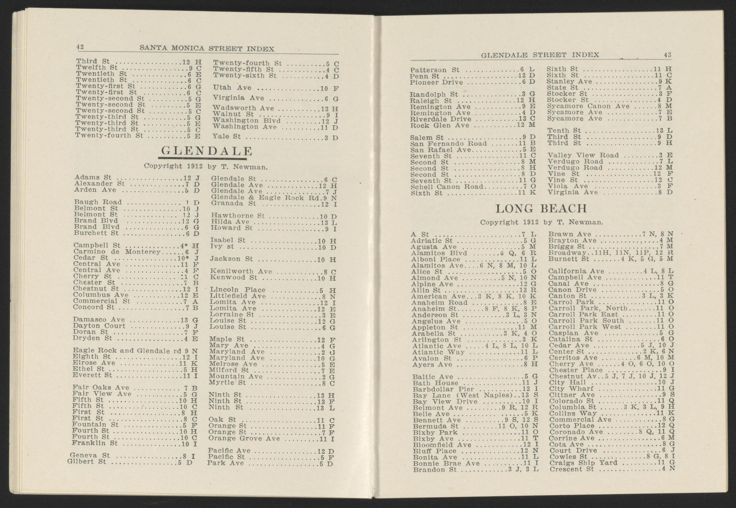 CA Drawer 152, Folder 05, Item 06 (Part 22) from Maps of California--counties Los Angeles 1911-1922 by Relic Map Company