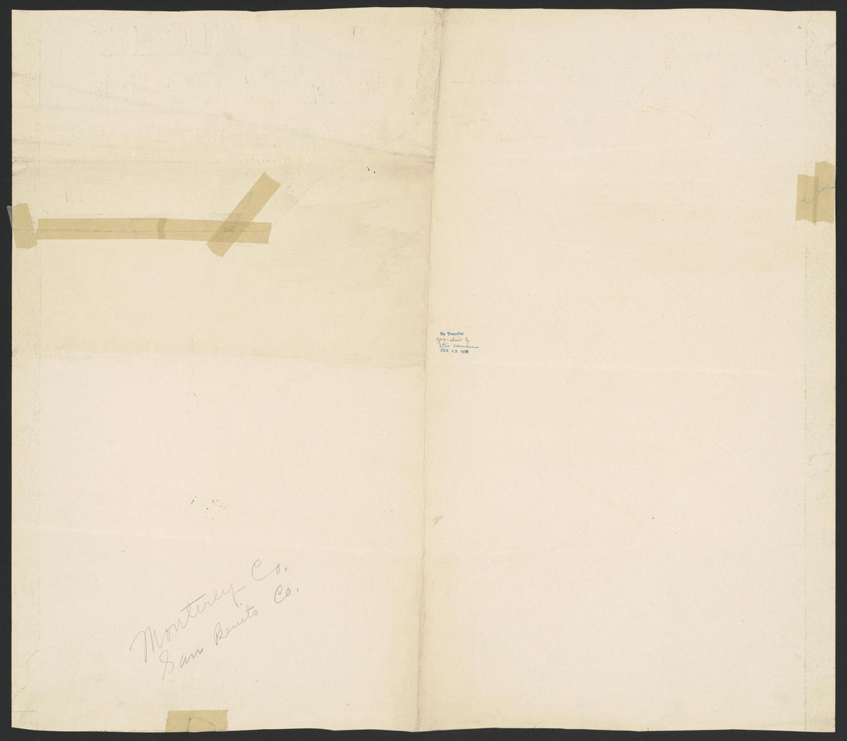 CA Drawer 168, Folder 15, Item 01 (Back) from Maps of California--counties Monterrey 1850-1937 by Relic Map Company