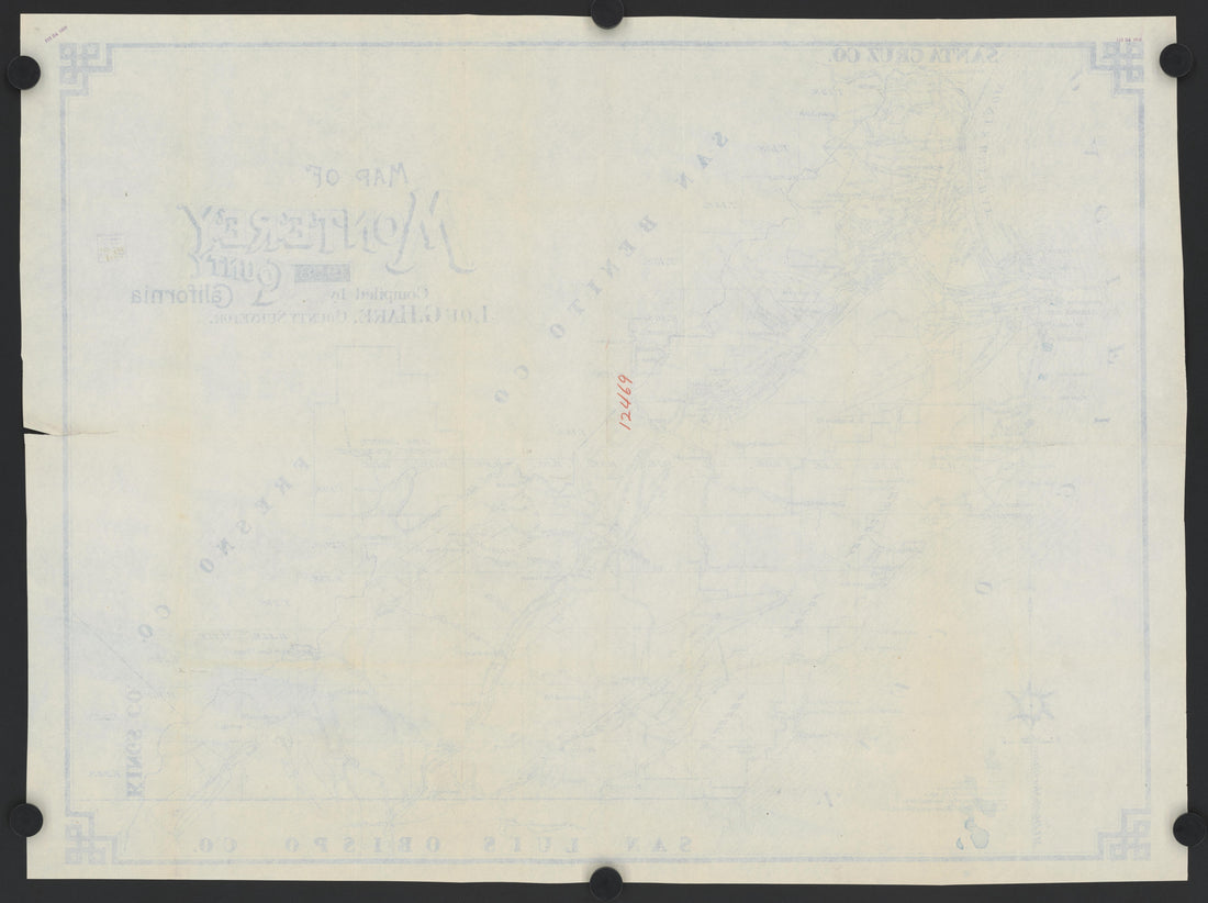 This old map of California, Monterrey County, was created by in 1850