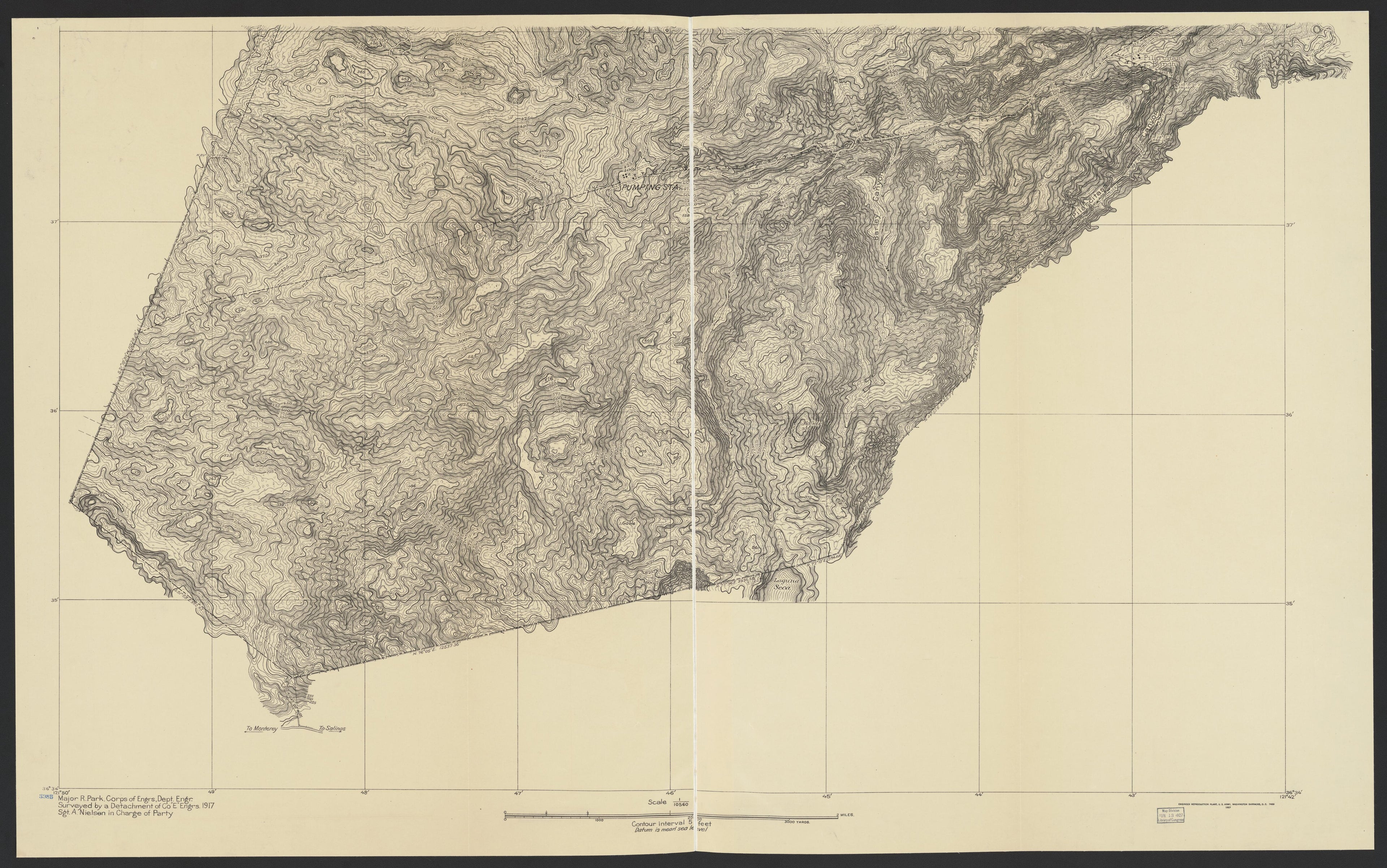 This old map of California, Monterrey County, was created by in 1850