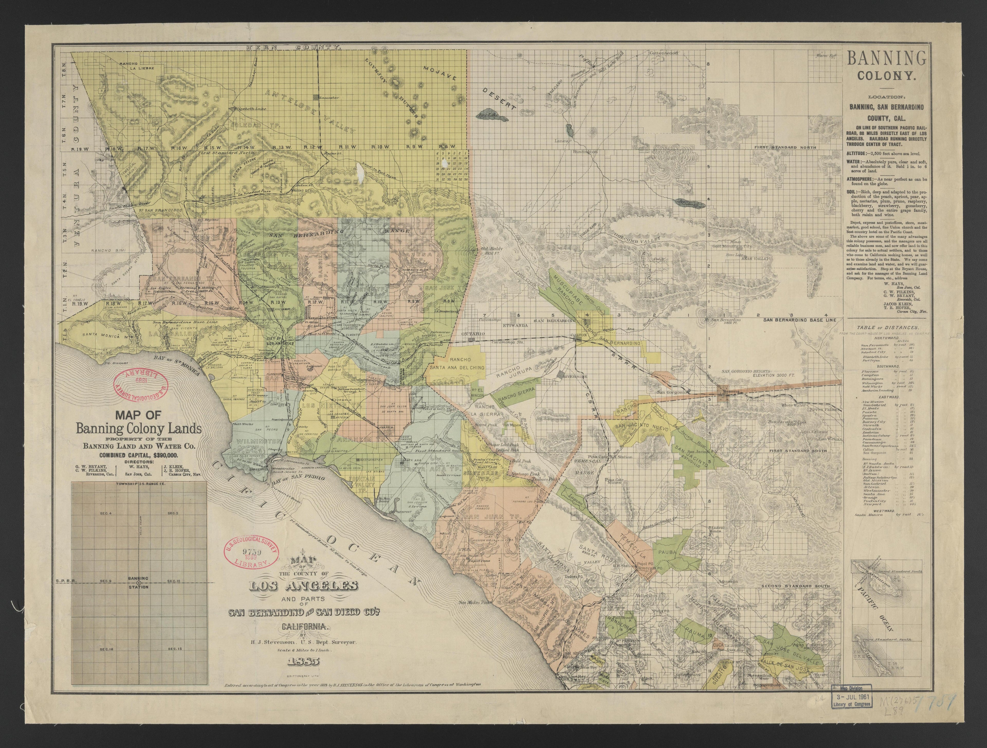 This old map of California, Los Angeles County, was created by in 1850