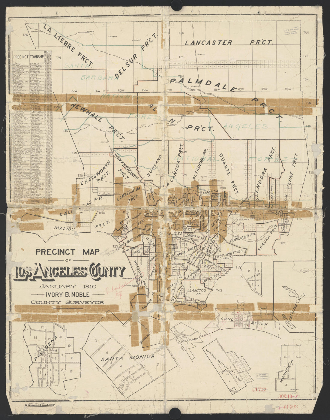 This old map of California, Los Angeles County, was created by in 1850