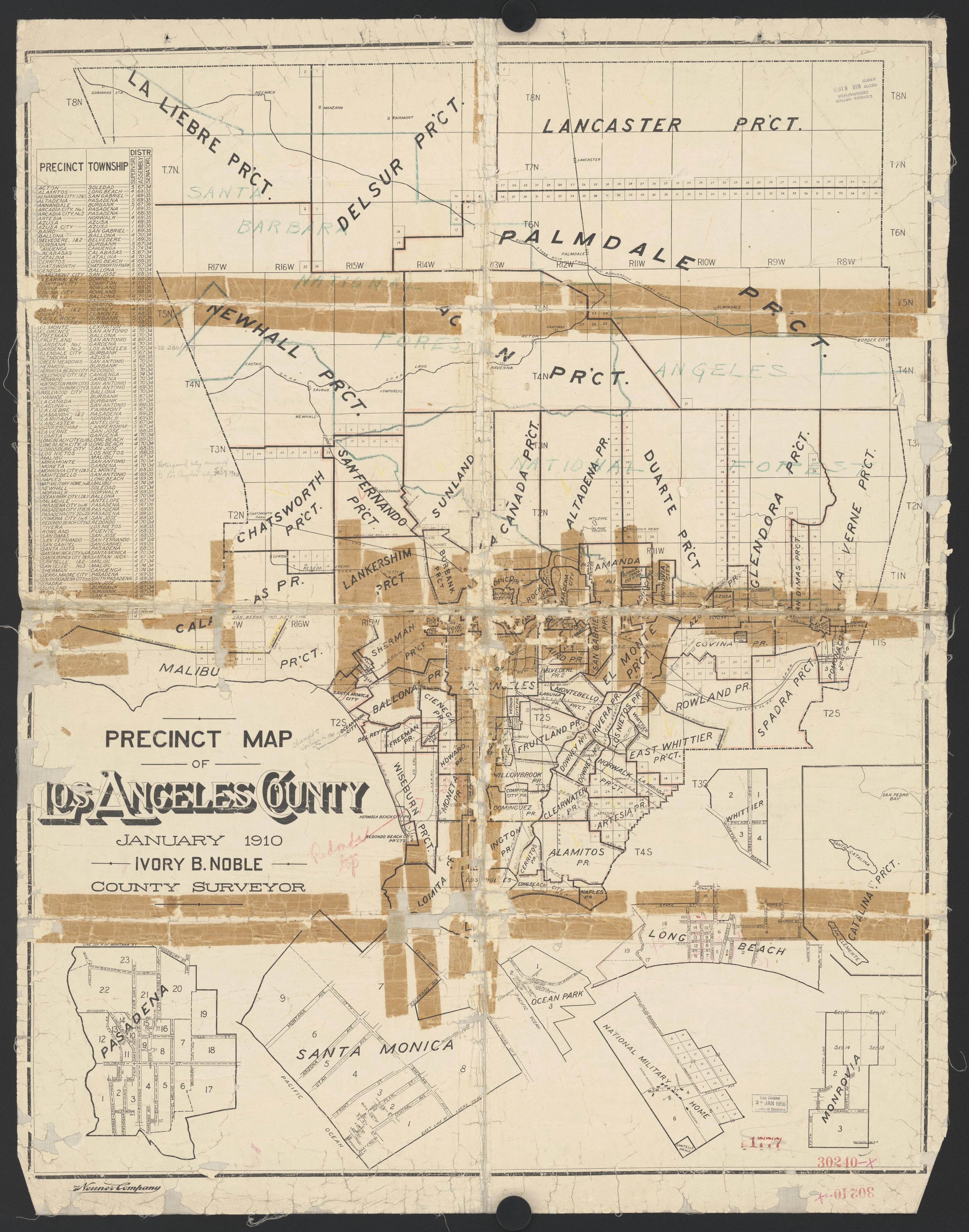 This old map of California, Los Angeles County, was created by in 1850
