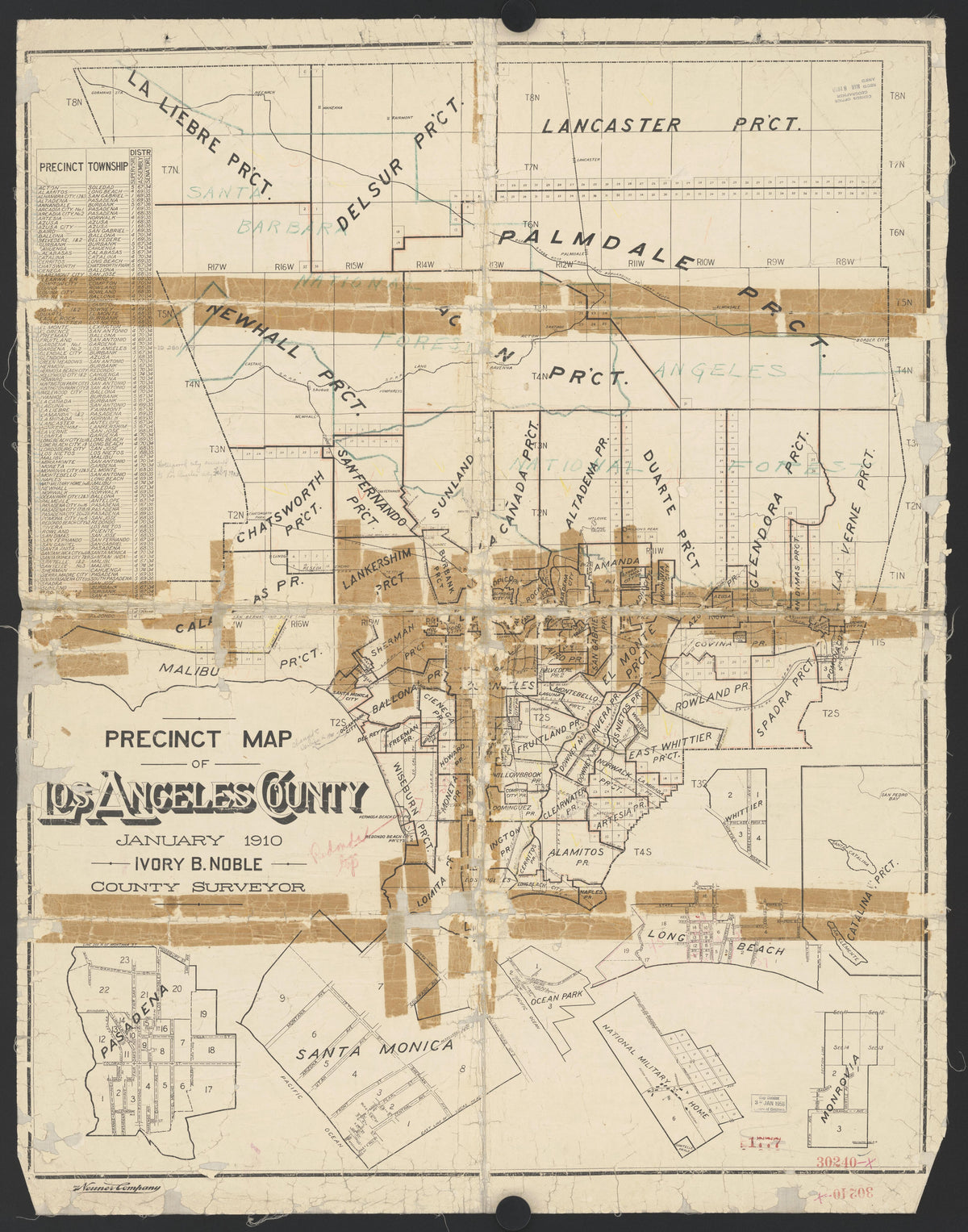 CA Drawer 151, Folder 28, Item 02 from Maps of California--counties Los Angeles 1850-1910 by Relic Map Company