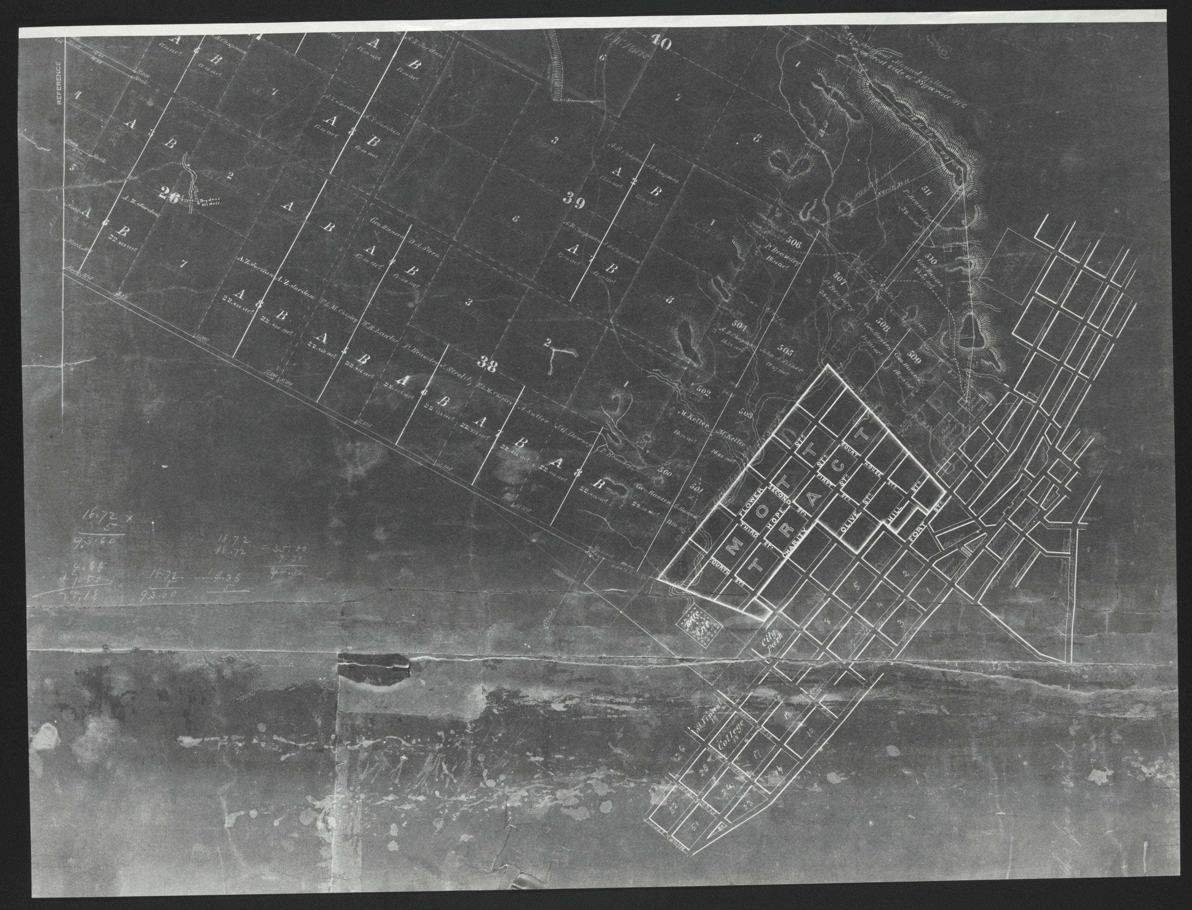 This old map of California, Los Angeles County, was created by in 1850