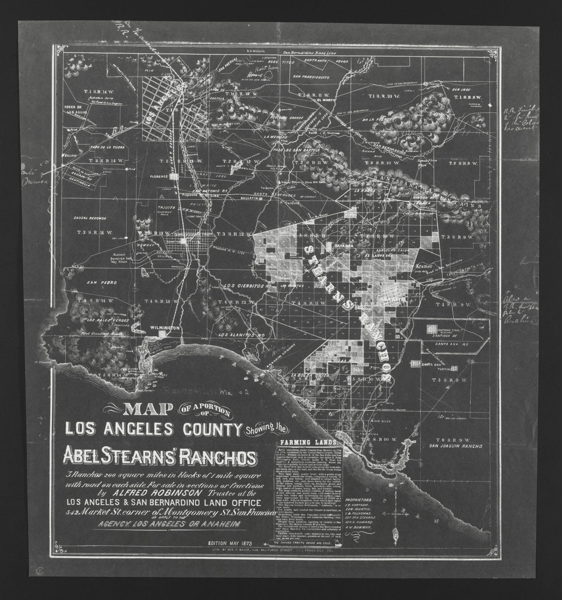 This old map of California, Los Angeles County, was created by in 1850