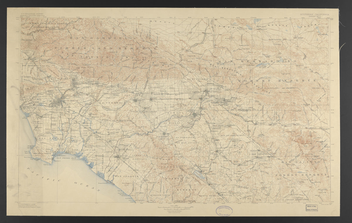 CA Drawer 151, Folder 19, Item 01 (Front) from Maps of California--counties Los Angeles 1850-1910 by Relic Map Company