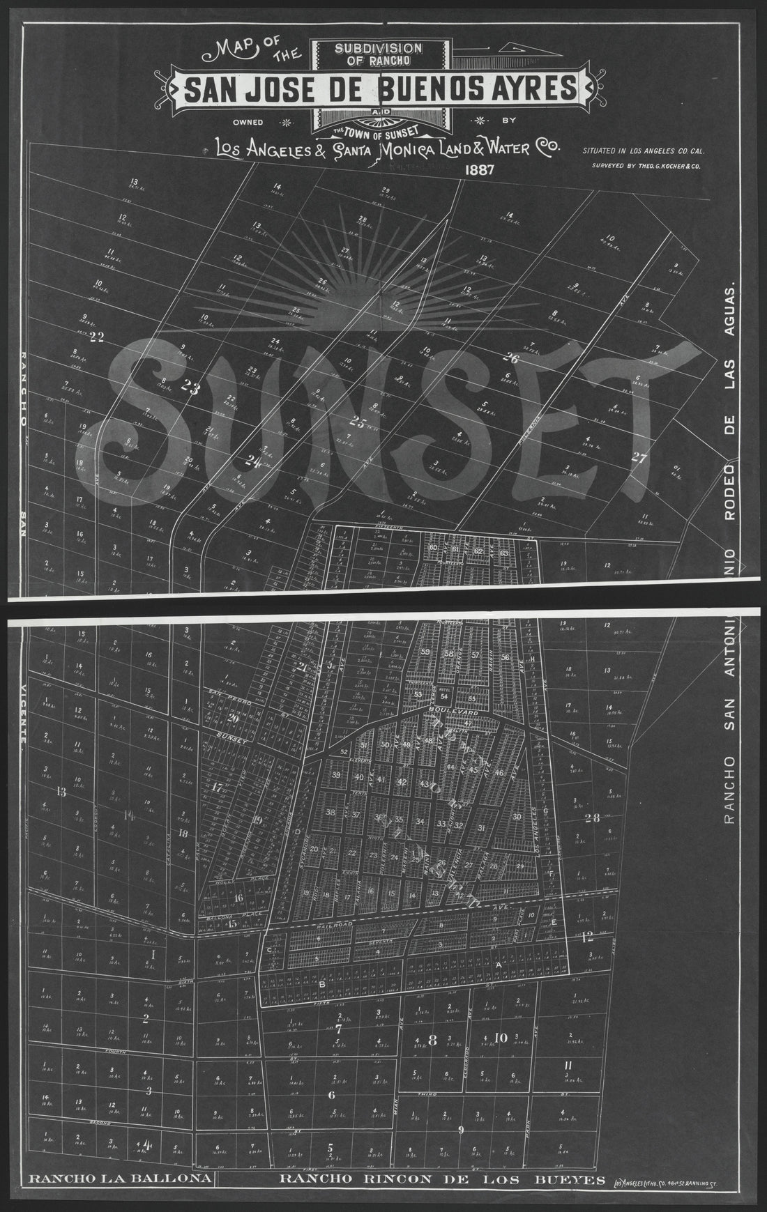 This old map of California, Los Angeles County, was created by in 1850