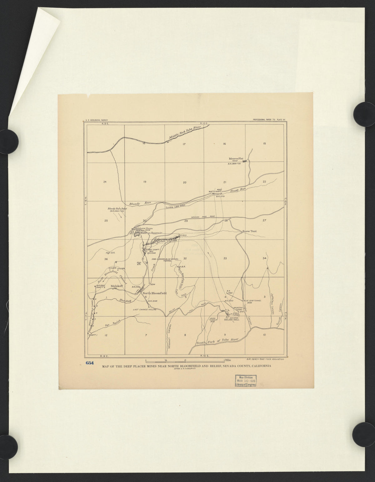 CA Drawer 170, Folder 21, Item 01 from Maps of California--counties Napa-Nevada 1850 by Relic Map Company