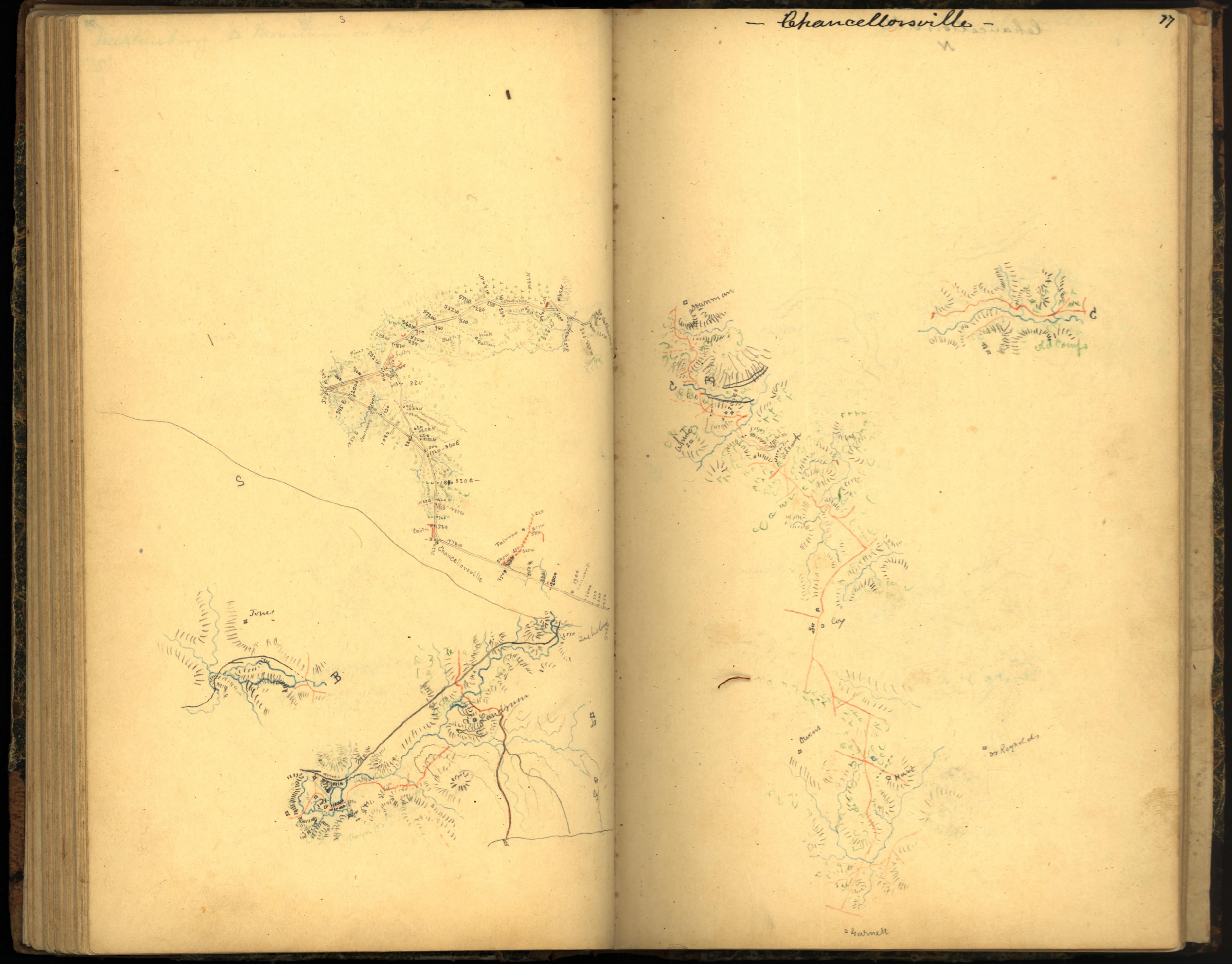 Image 85 of Sketch Book of Jed. Hotchkiss, Capt. & Top. Eng., Hd. Qrs., 2nd Corps, Army of N. Virginia : Virginia from Sketch Book of Jed. Hotchkiss, Capt. & Top. Eng., Hd. Qrs., 2nd Corps, Army of N. Virginia : Virginia 1862 by Relic Map Company
