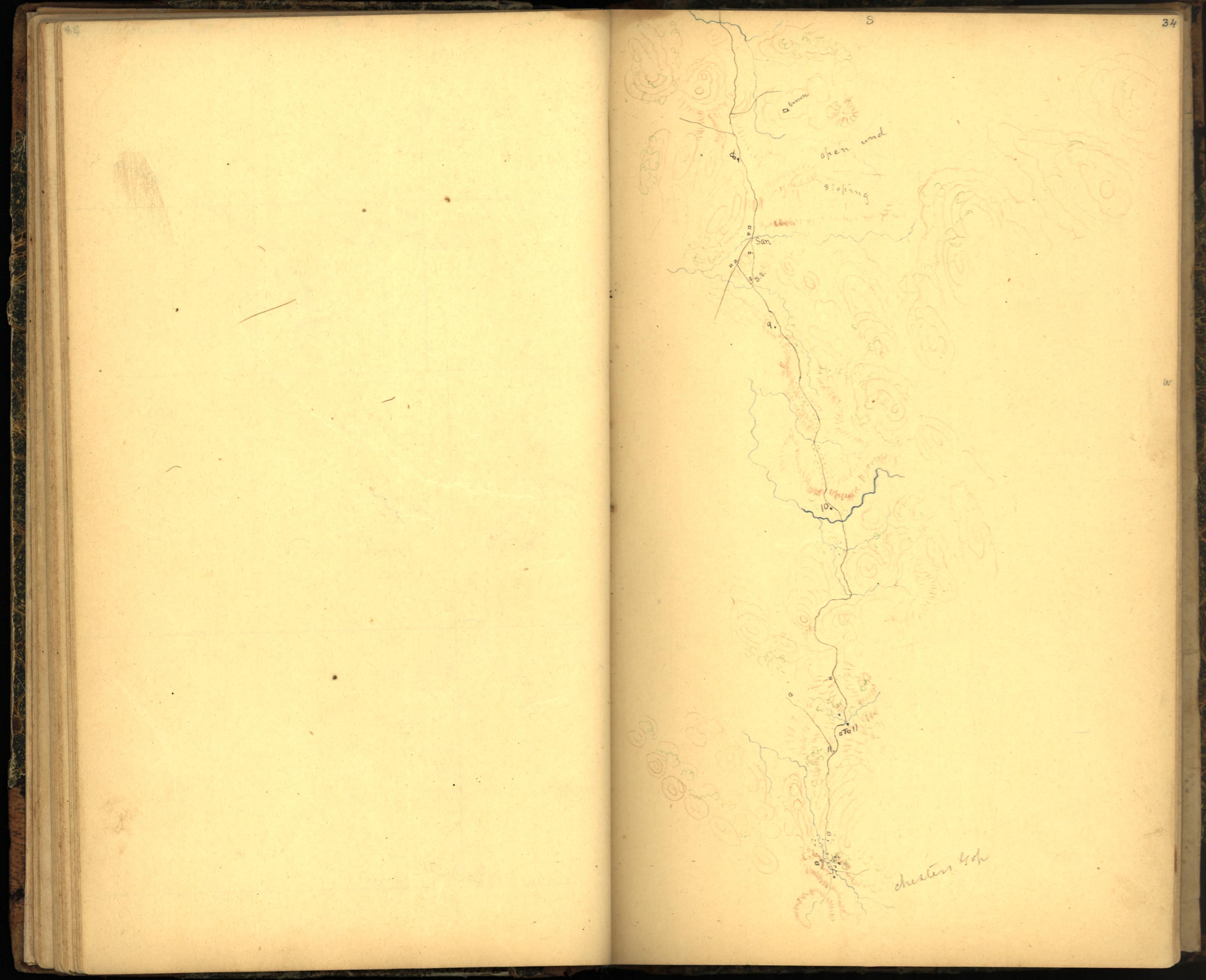 Image 43 of Sketch Book of Jed. Hotchkiss, Capt. & Top. Eng., Hd. Qrs., 2nd Corps, Army of N. Virginia : Virginia from Sketch Book of Jed. Hotchkiss, Capt. & Top. Eng., Hd. Qrs., 2nd Corps, Army of N. Virginia : Virginia 1862 by Relic Map Company