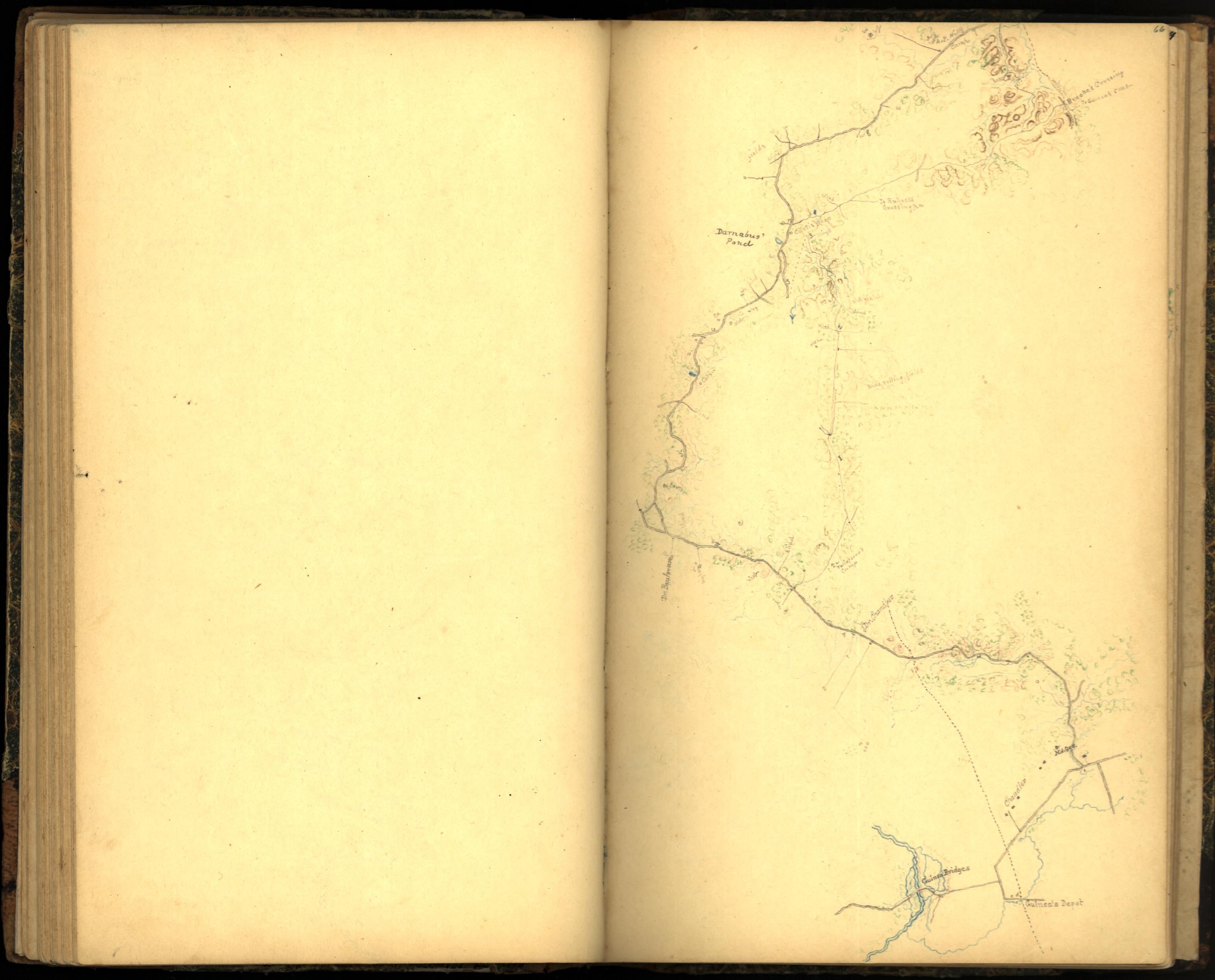 Image 74 of Sketch Book of Jed. Hotchkiss, Capt. & Top. Eng., Hd. Qrs., 2nd Corps, Army of N. Virginia : Virginia from Sketch Book of Jed. Hotchkiss, Capt. & Top. Eng., Hd. Qrs., 2nd Corps, Army of N. Virginia : Virginia 1862 by Relic Map Company