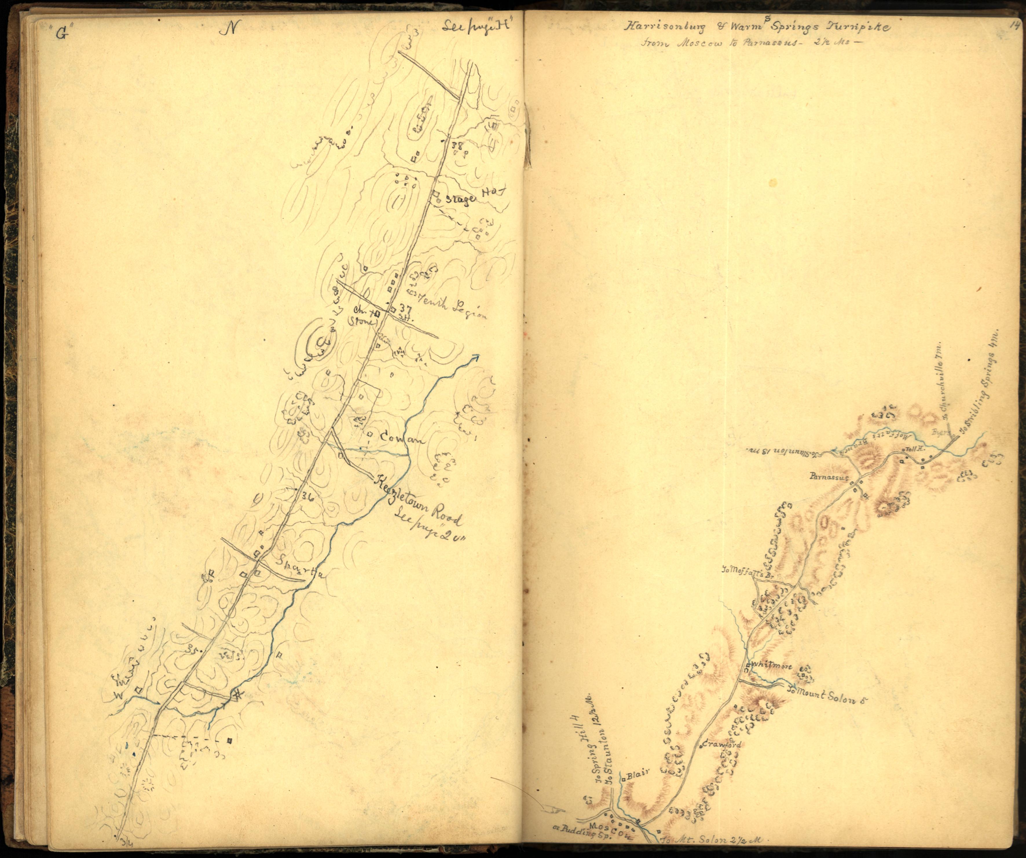 This old map of Maryland, Montgomery County, , Virginia was created by Hotchkiss, Jedediah in 1862