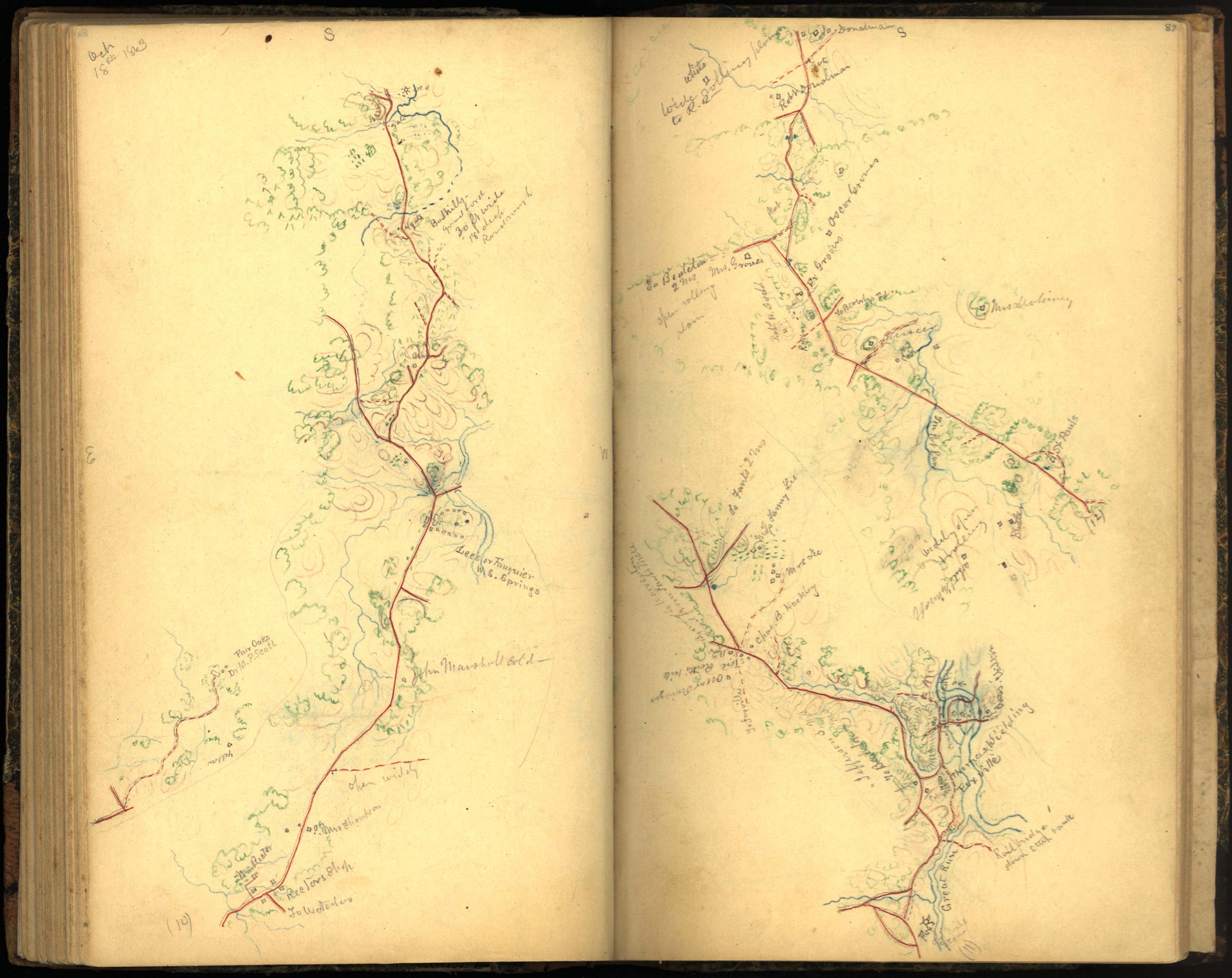 This old map of Maryland, Montgomery County, , Virginia was created by Hotchkiss, Jedediah in 1862