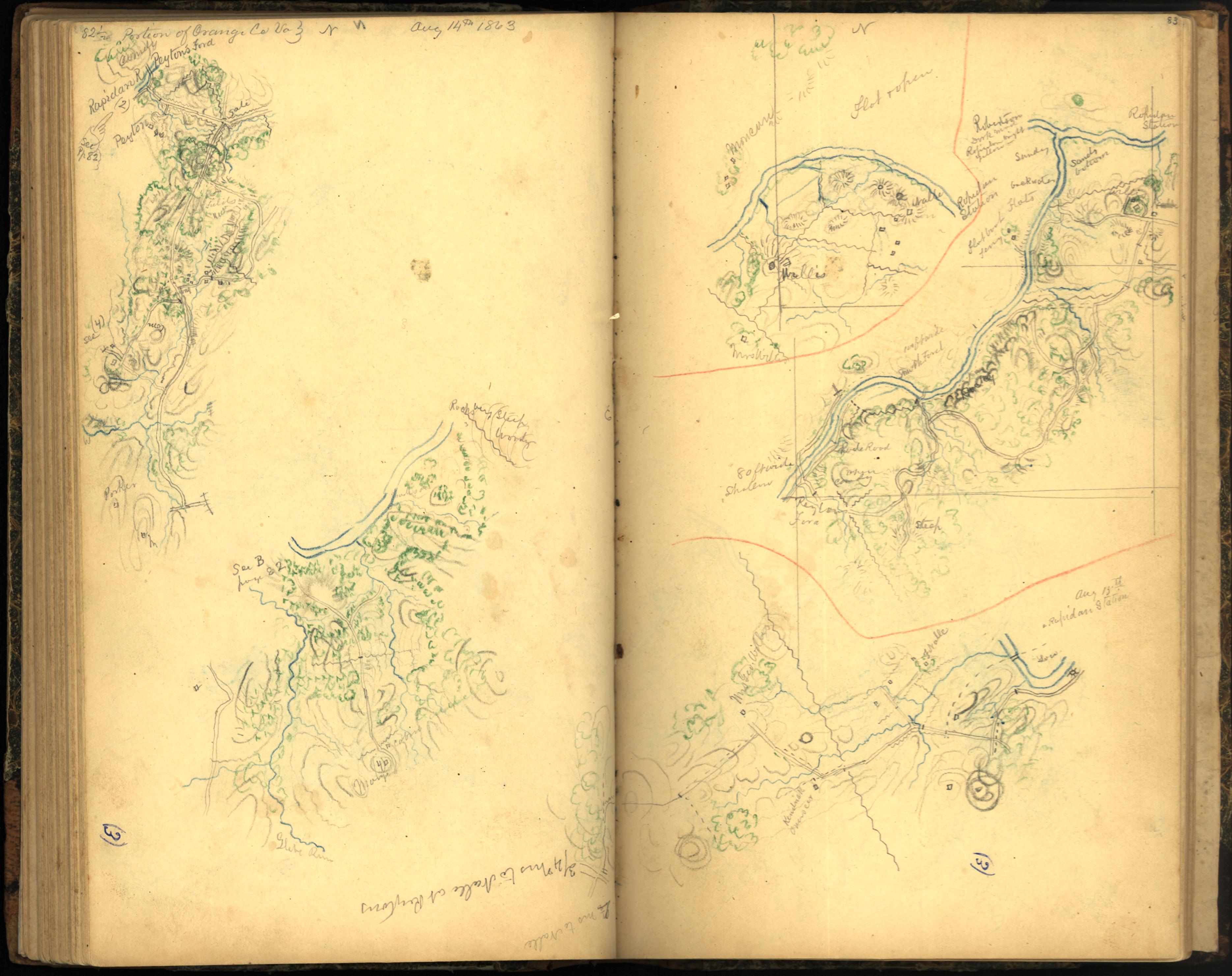 This old map of Maryland, Montgomery County, , Virginia was created by Hotchkiss, Jedediah in 1862