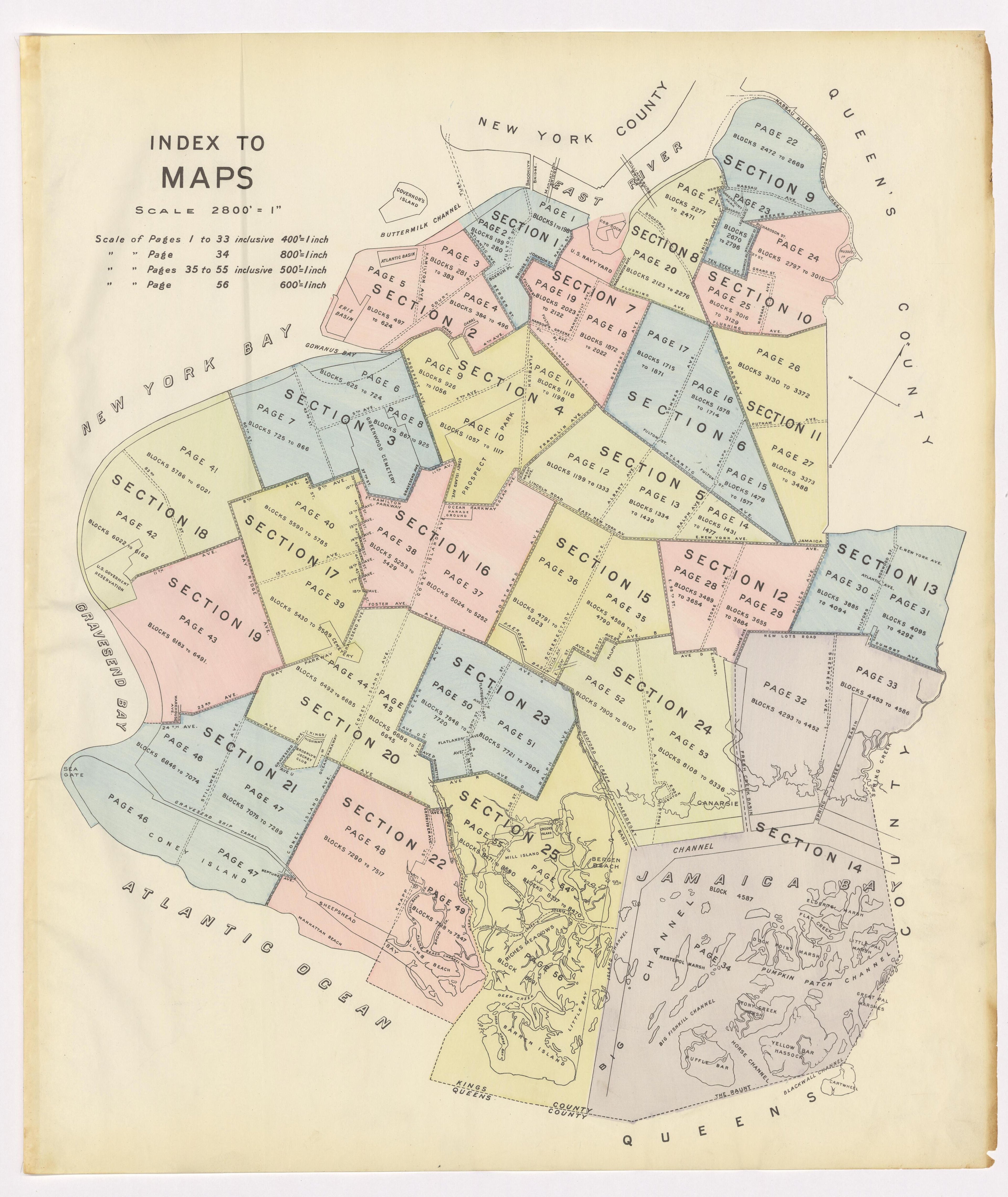 Image 4 of the Land Map of the County of Kings, State of New York 1911 to 1920, Inclusive from the Land Map of the County of Kings, State of New York 1911 to 1920, Inclusive 1910 by Relic Map Company