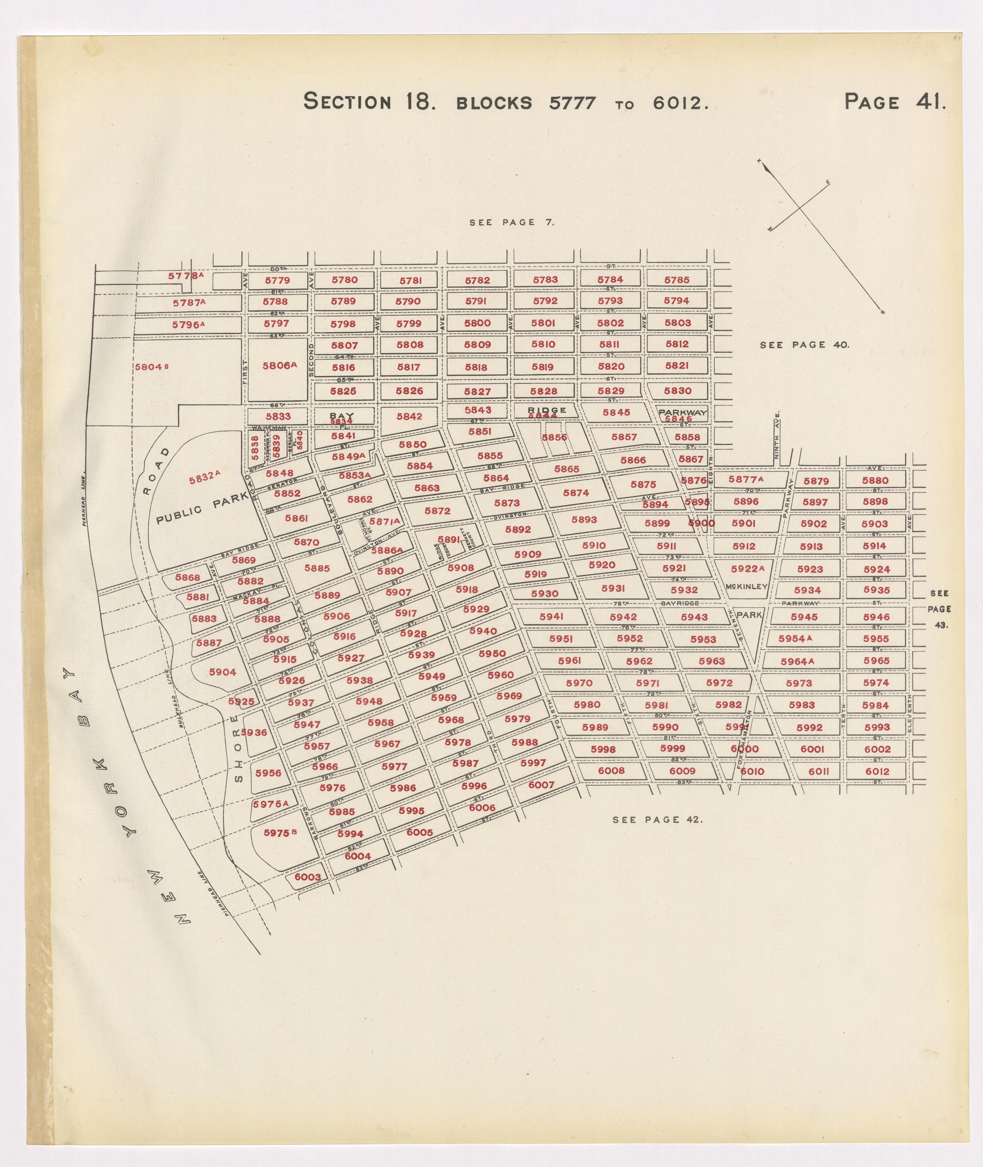 Image 45 of the Land Map of the County of Kings, State of New York 1911 to 1920, Inclusive from the Land Map of the County of Kings, State of New York 1911 to 1920, Inclusive 1910 by Relic Map Company