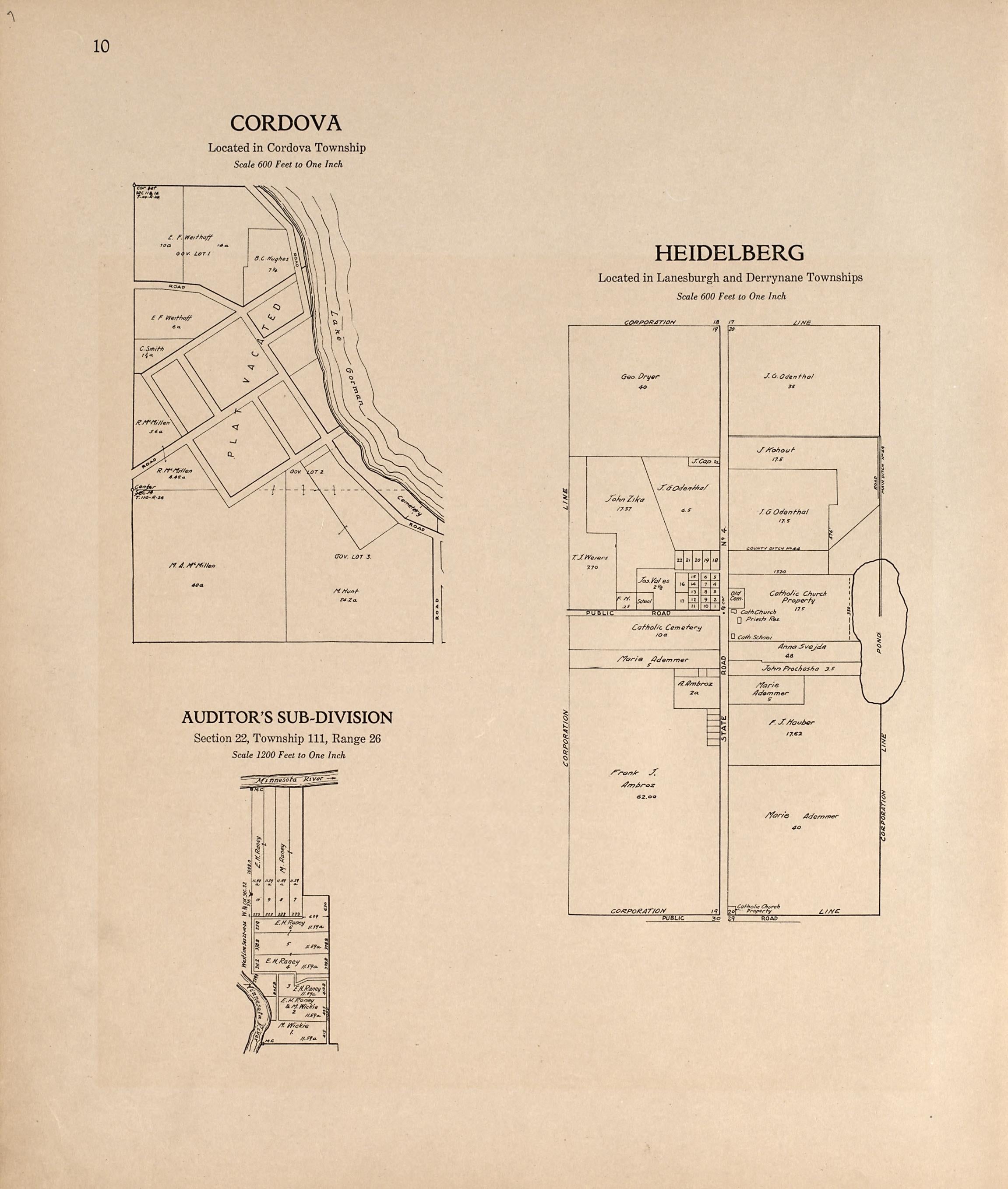 Cordova; Heidelsburg; Auditor&