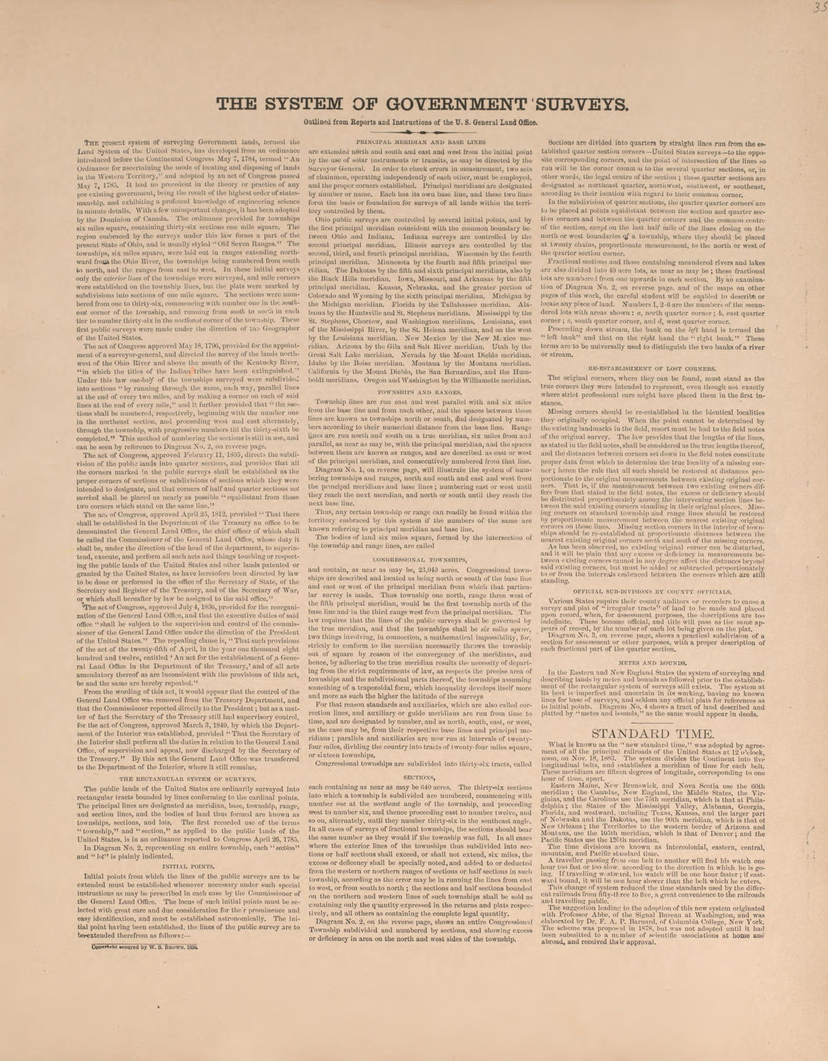 System of Government Surveys from Plat Book of Andrew County, Missouri 1909 by Relic Map Company
