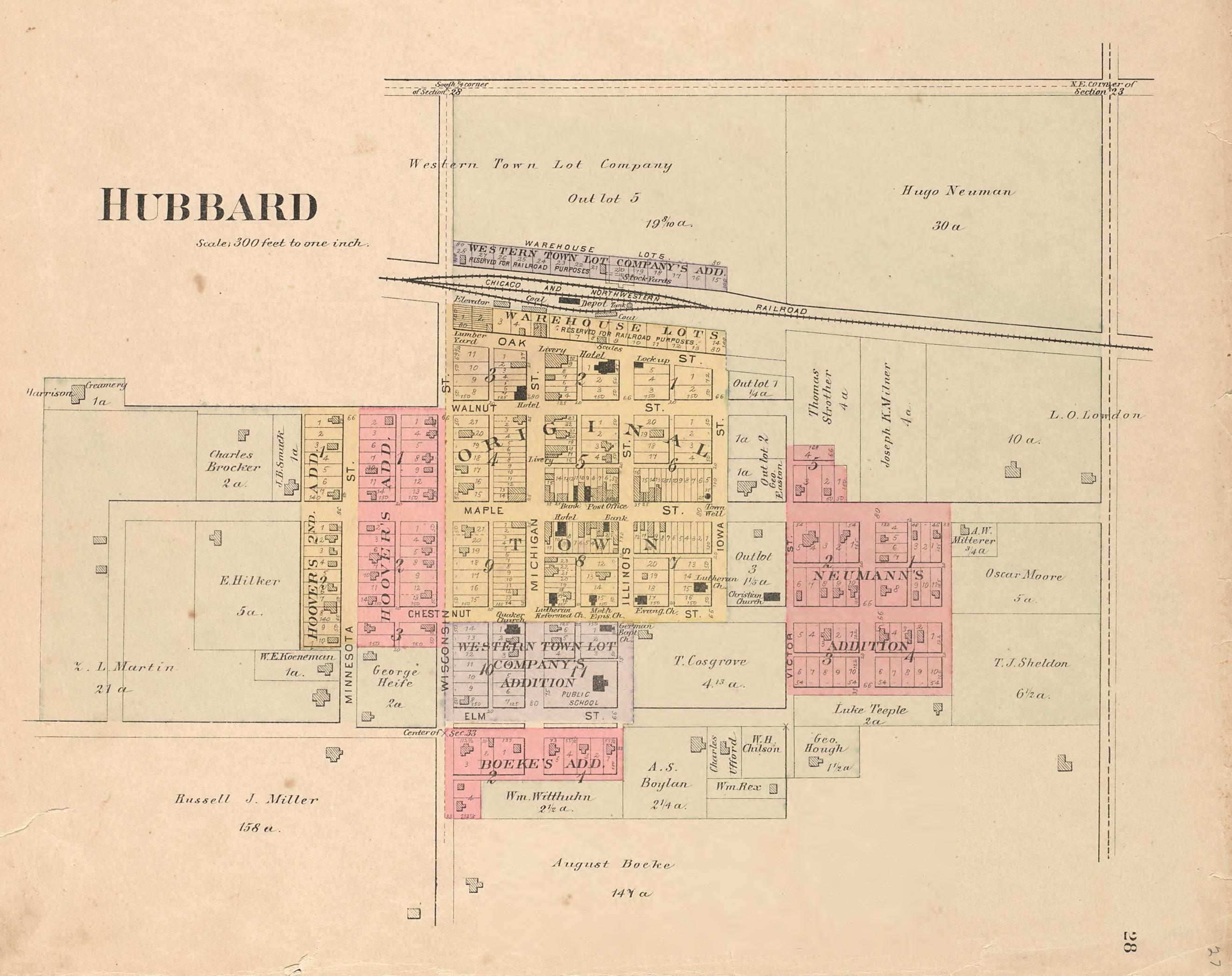 This old map of Hardin County, Iowa, was created by Balliet & Volk|Bourquin, F. (Frederick)|North West Publishing Co in 1892