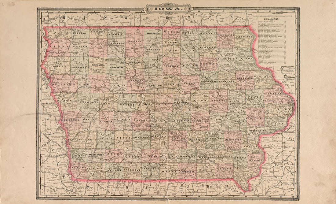 This old map of Hardin County, Iowa, was created by Balliet & Volk|Bourquin, F. (Frederick)|North West Publishing Co in 1892