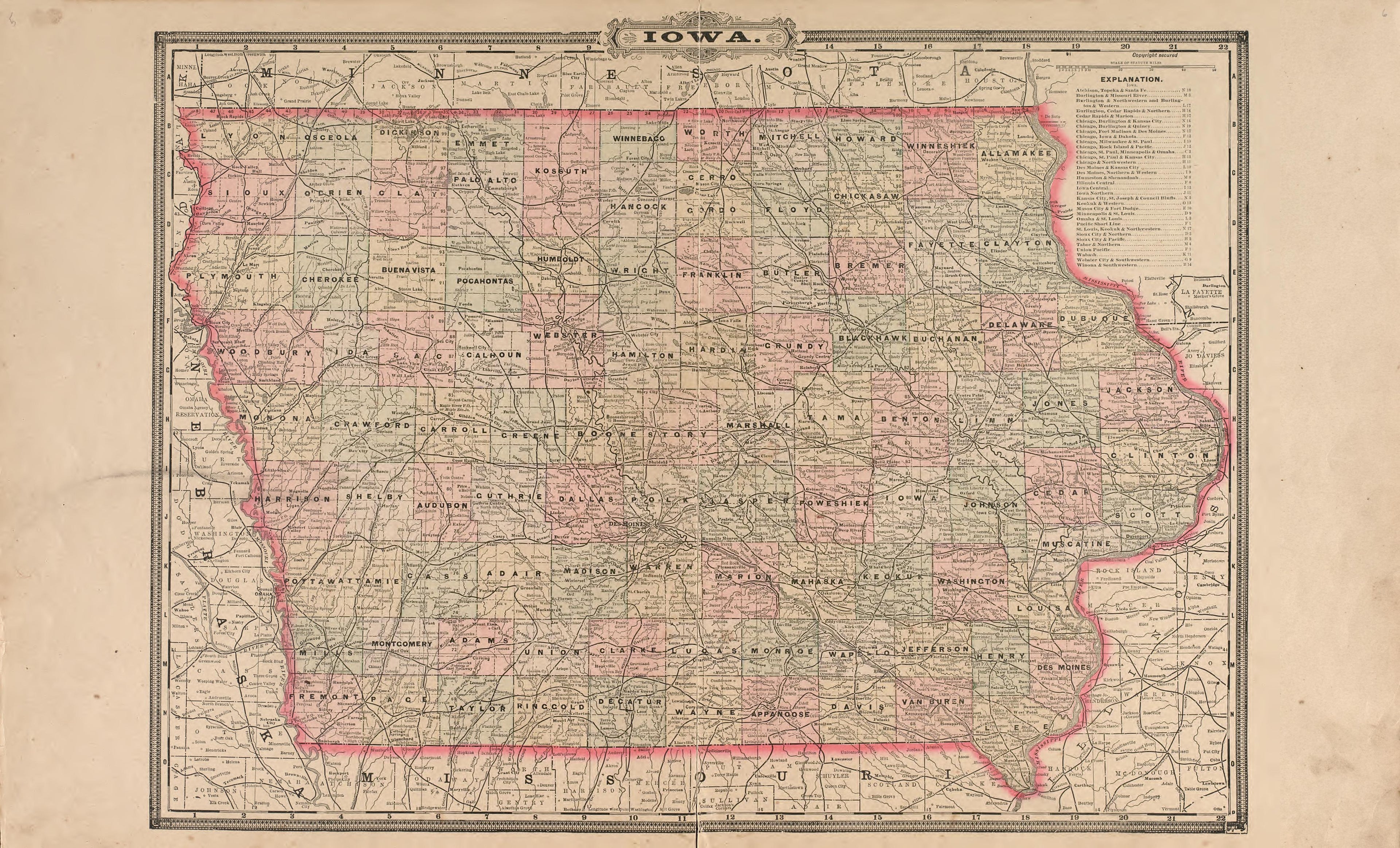 This old map of Hardin County, Iowa, was created by Balliet & Volk|Bourquin, F. (Frederick)|North West Publishing Co in 1892