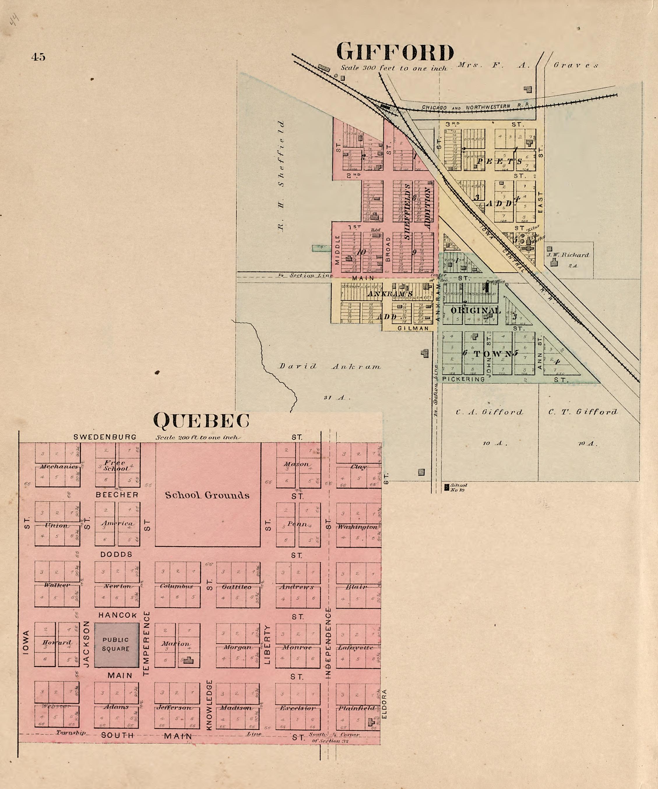 This old map of Hardin County, Iowa, was created by Balliet & Volk|Bourquin, F. (Frederick)|North West Publishing Co in 1892