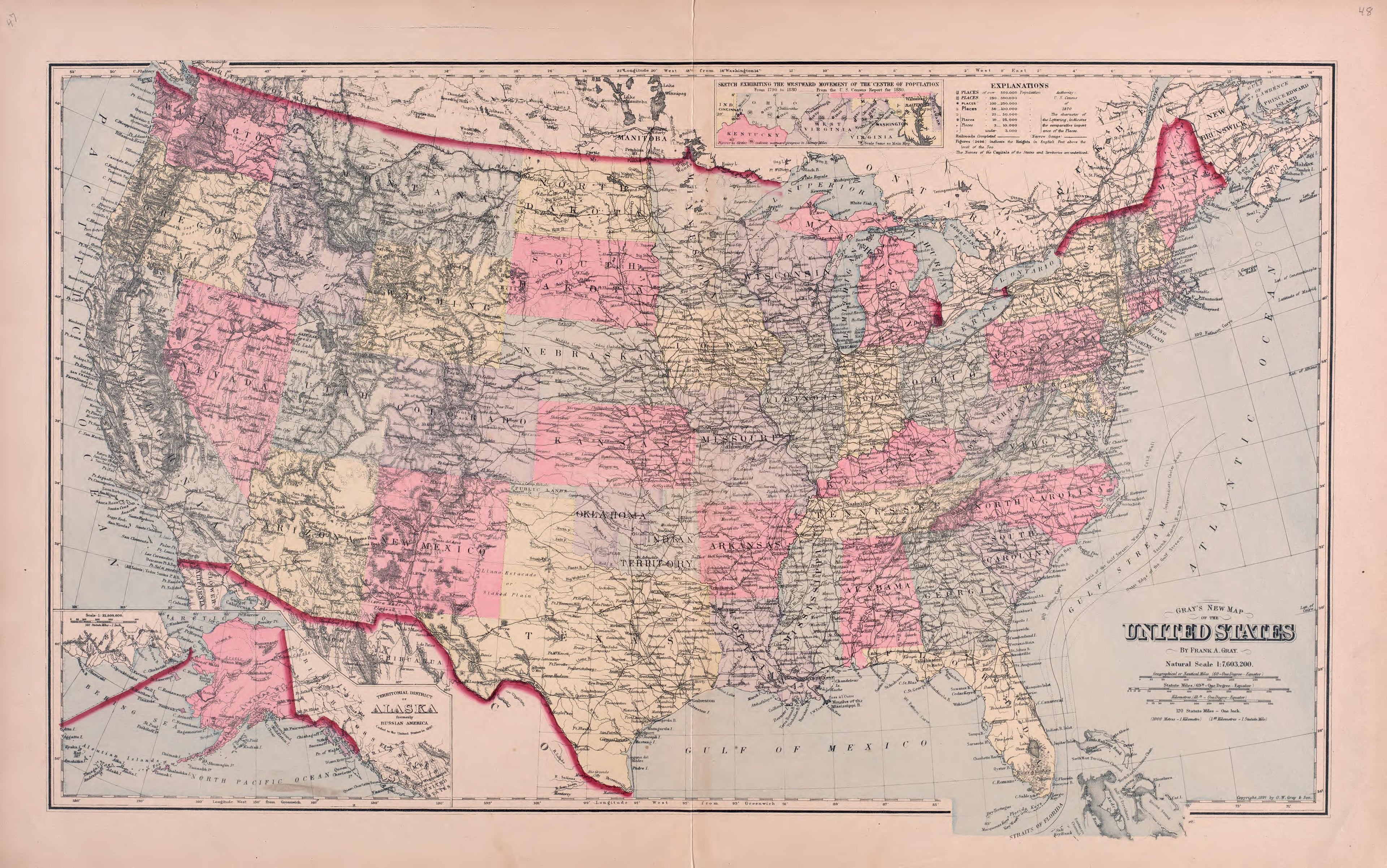 United States from Plat Book of Greene County, Missouri : Compiled from County Records and Actual Surveys 1904 by Relic Map Company
