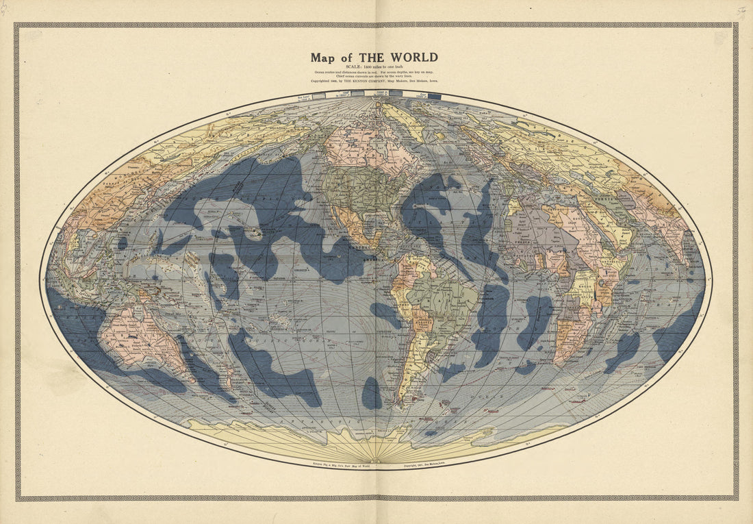 This old map of Dickinson County, Kansas, was created by Capper, Arthur|Kenyon Company (Des Moines, Iowa) in 1909