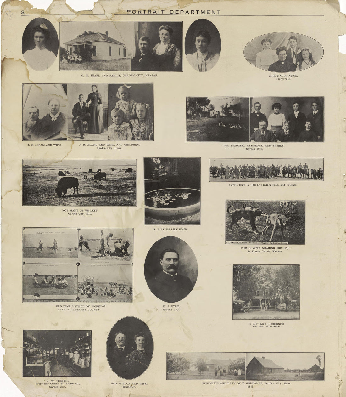 This old map of Finney County, Kansas, was created by Western Publishing Co. (Ashland, Kan.) in 1911