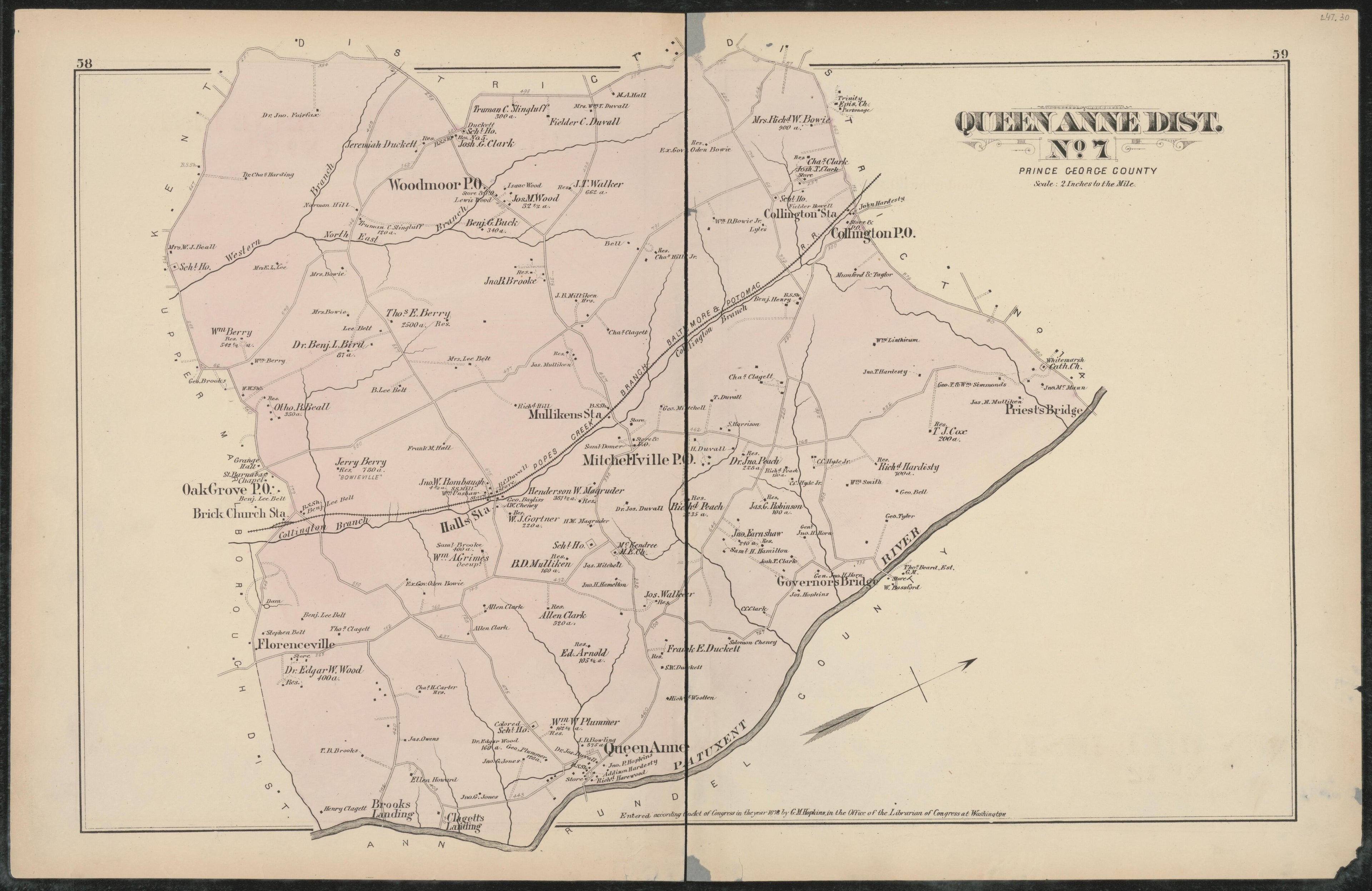 Image 40 of Atlas of Fifteen Miles Around Washington, Including the Counties of Fairfax and Alexandria, Virginia (maps Only) from Atlas of Fifteen Miles Around Washington, Including the Counties of Fairfax and Alexandria, Virginia 1879 by Relic Map Company