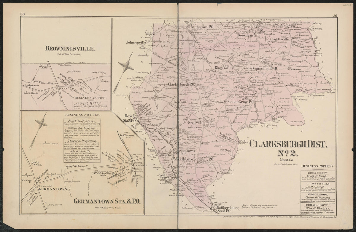 Image 25 of Atlas of Fifteen Miles Around Washington, Including the Counties of Fairfax and Alexandria, Virginia (maps Only) from Atlas of Fifteen Miles Around Washington, Including the Counties of Fairfax and Alexandria, Virginia 1879 by Relic Map Company