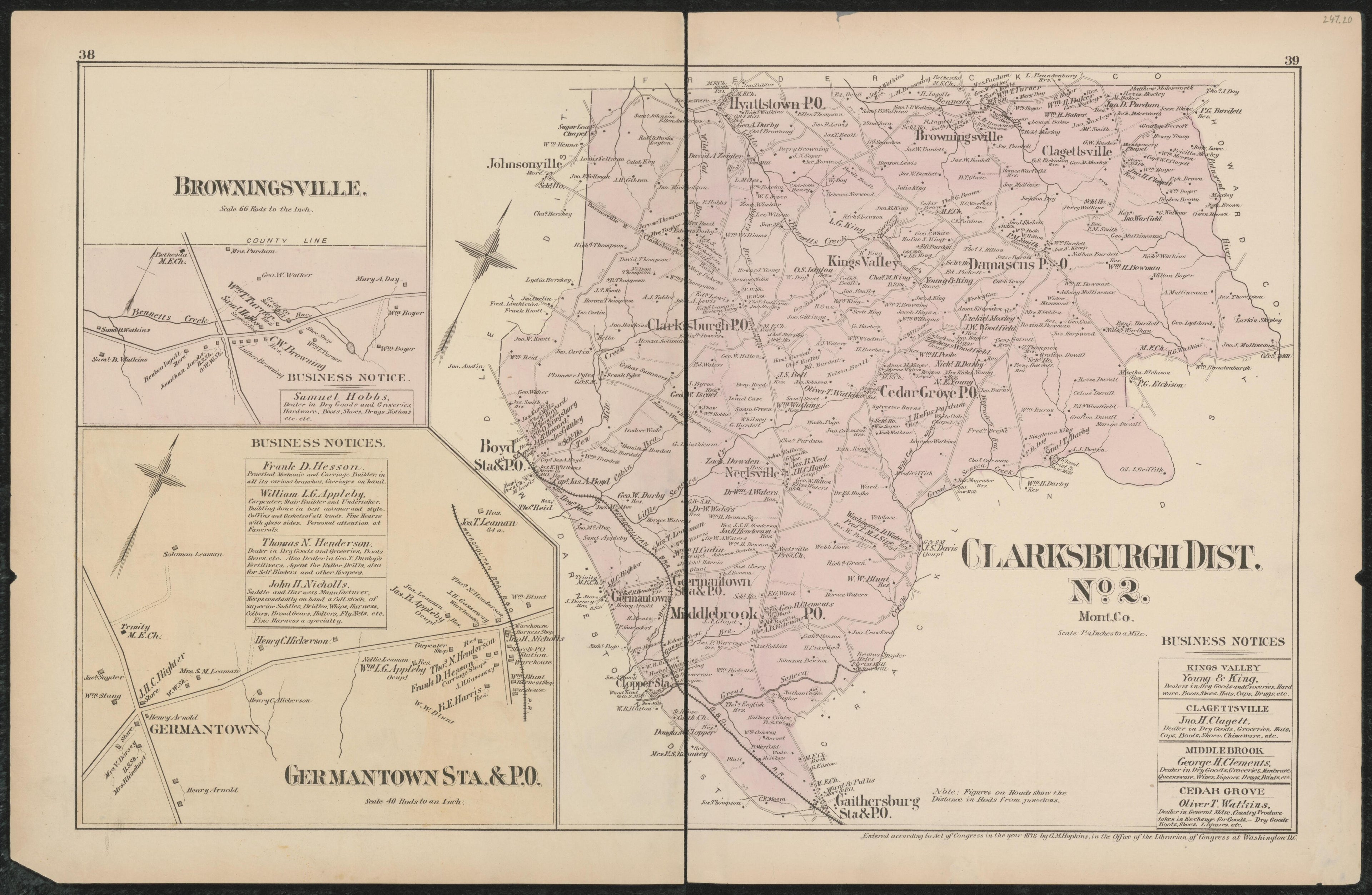 Image 25 of Atlas of Fifteen Miles Around Washington, Including the Counties of Fairfax and Alexandria, Virginia (maps Only) from Atlas of Fifteen Miles Around Washington, Including the Counties of Fairfax and Alexandria, Virginia 1879 by Relic Map Company