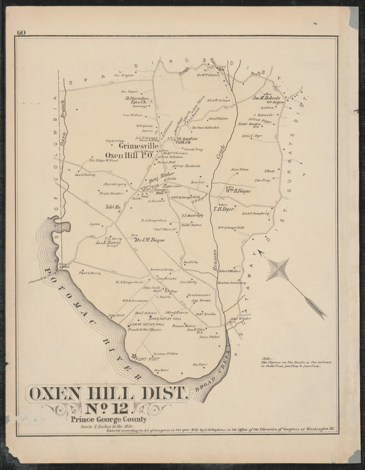 Image 41 of Atlas of Fifteen Miles Around Washington, Including the Counties of Fairfax and Alexandria, Virginia (maps Only) from Atlas of Fifteen Miles Around Washington, Including the Counties of Fairfax and Alexandria, Virginia 1879 by Relic Map Company