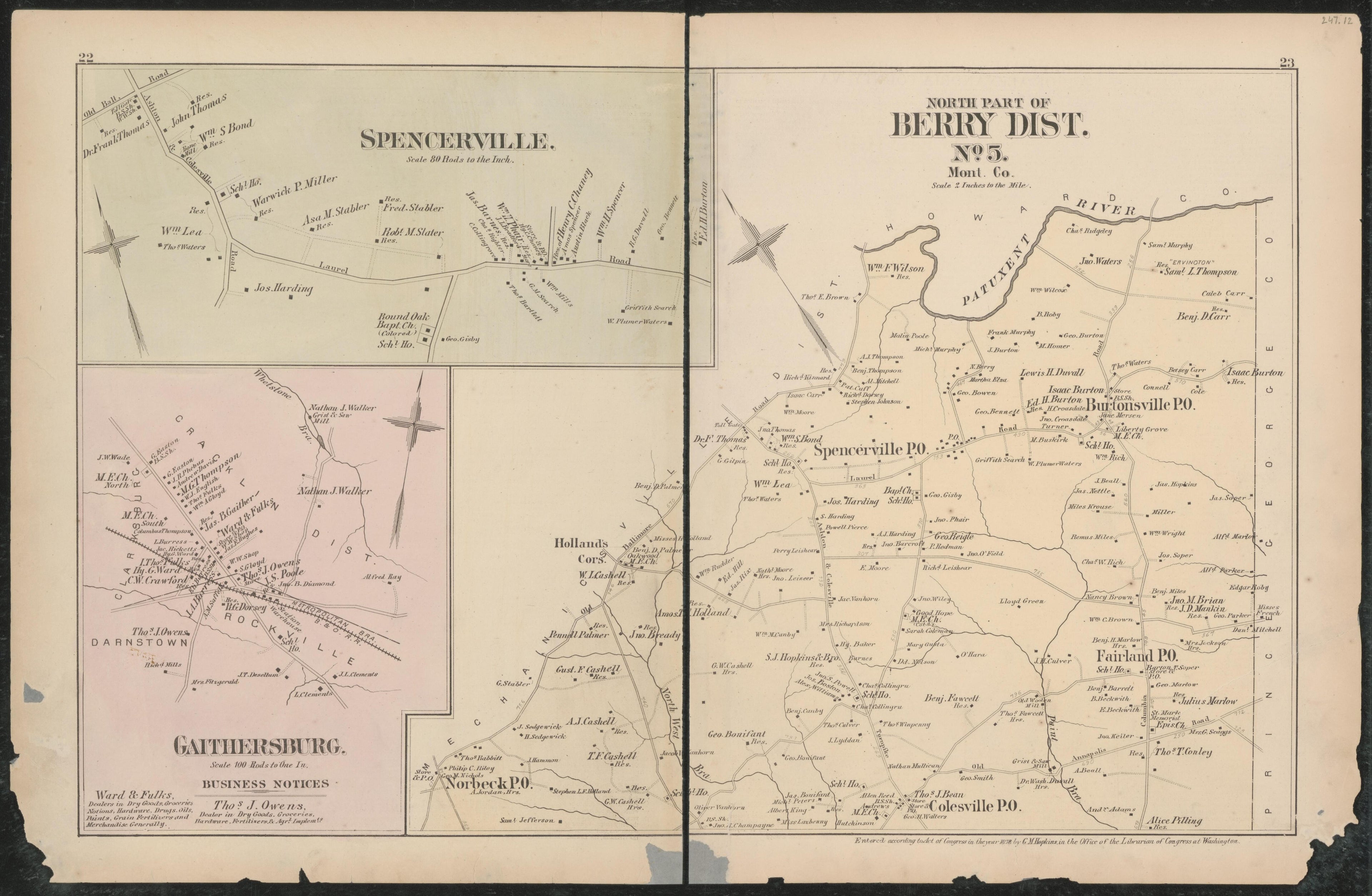 Image 16 of Atlas of Fifteen Miles Around Washington, Including the Counties of Fairfax and Alexandria, Virginia (maps Only) from Atlas of Fifteen Miles Around Washington, Including the Counties of Fairfax and Alexandria, Virginia 1879 by Relic Map Company