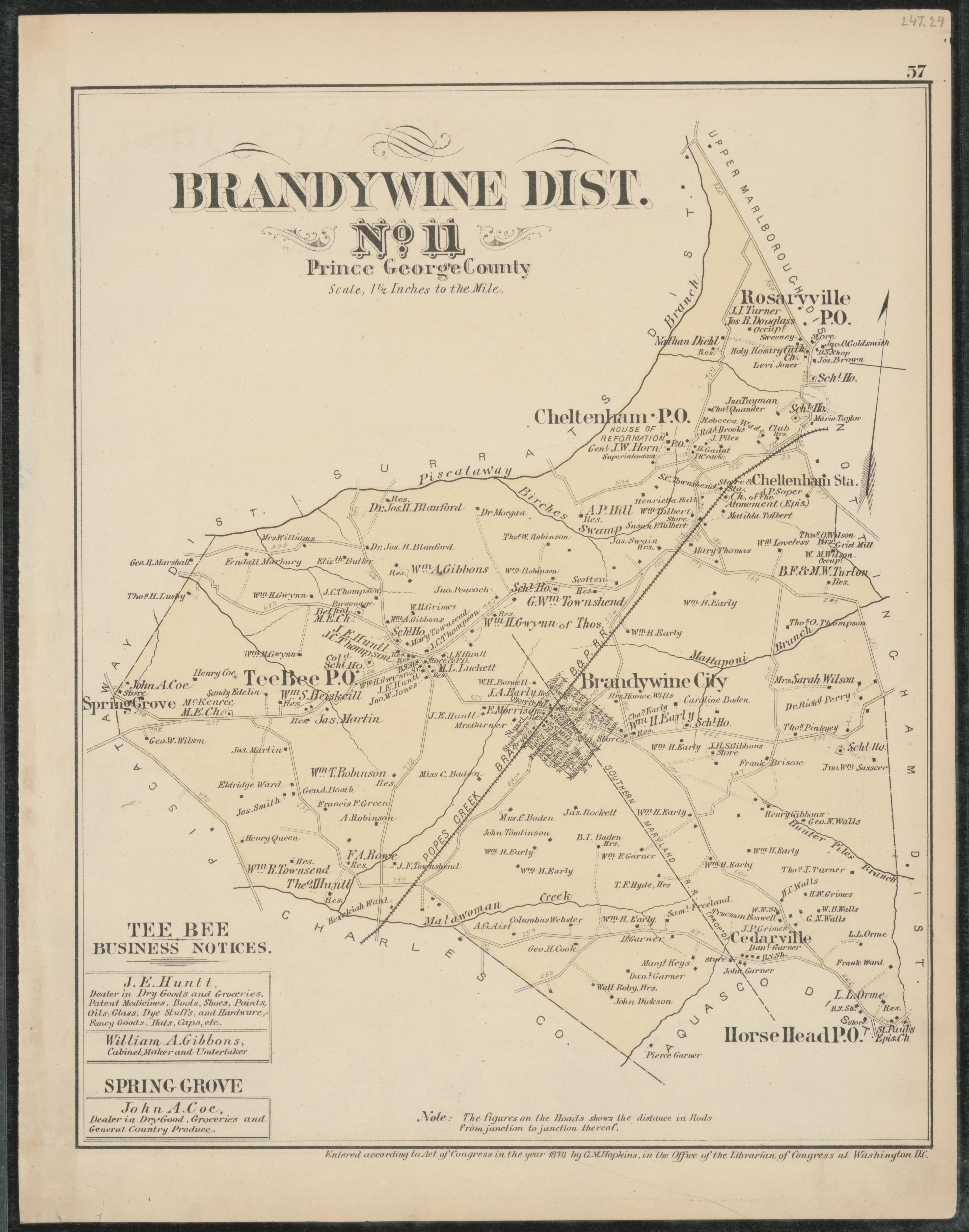Image 39 of Atlas of Fifteen Miles Around Washington, Including the Counties of Fairfax and Alexandria, Virginia (maps Only) from Atlas of Fifteen Miles Around Washington, Including the Counties of Fairfax and Alexandria, Virginia 1879 by Relic Map Company