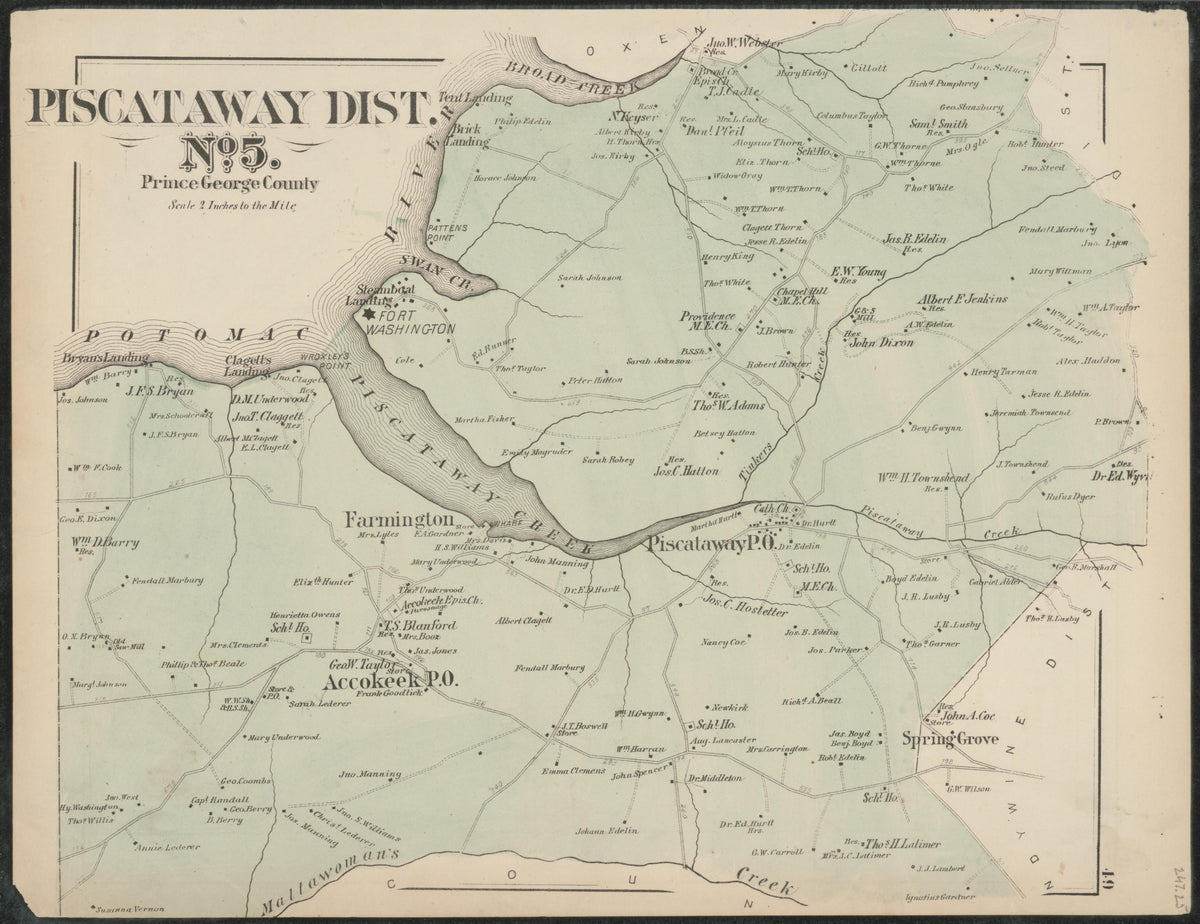Image 33 of Atlas of Fifteen Miles Around Washington, Including the Counties of Fairfax and Alexandria, Virginia (maps Only) from Atlas of Fifteen Miles Around Washington, Including the Counties of Fairfax and Alexandria, Virginia 1879 by Relic Map Company