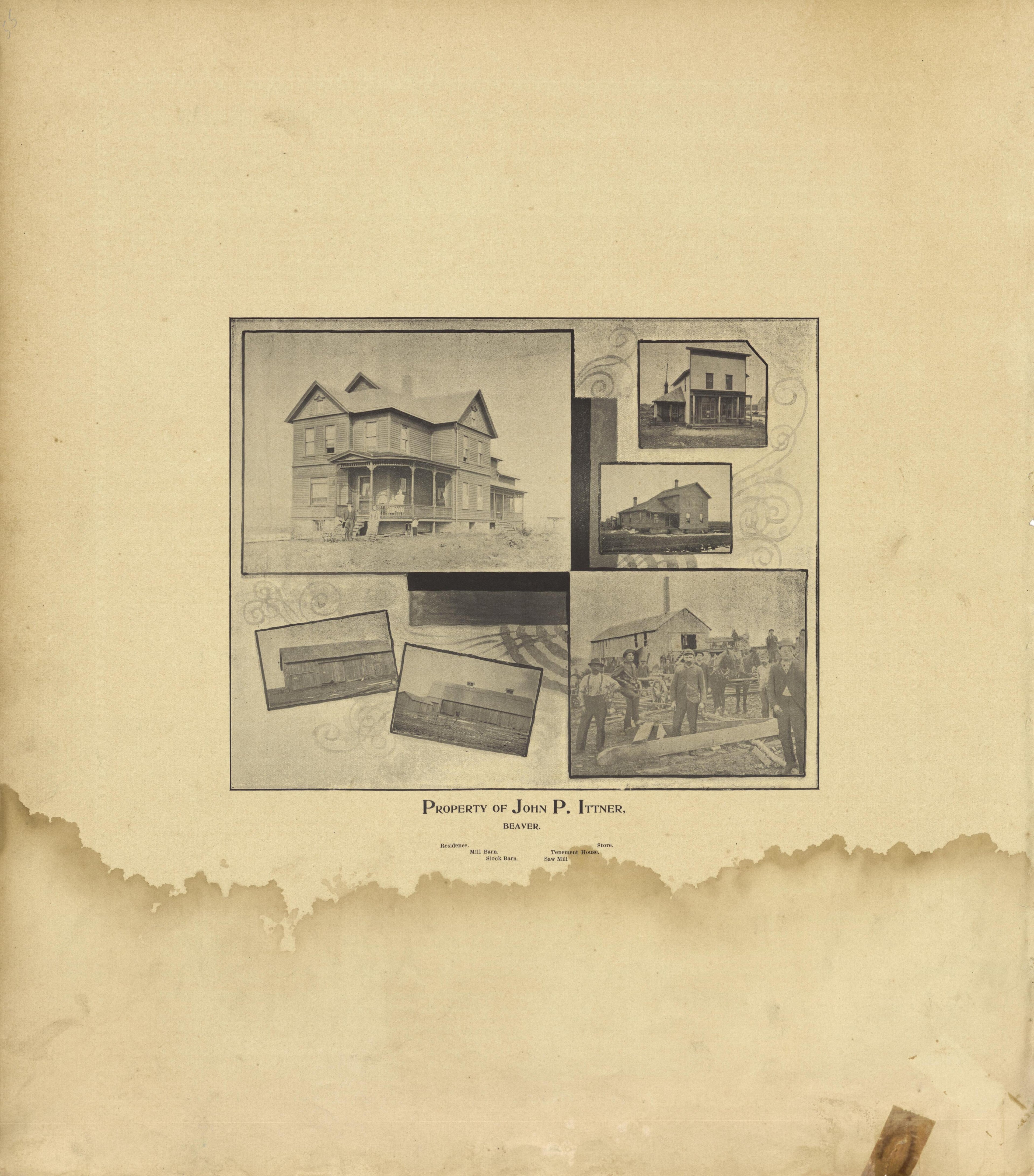 Property of John P. Ittner, Beaver from the County of Bay, Michigan : Maps, History, Illustrations and Statistics 1896 by Relic Map Company